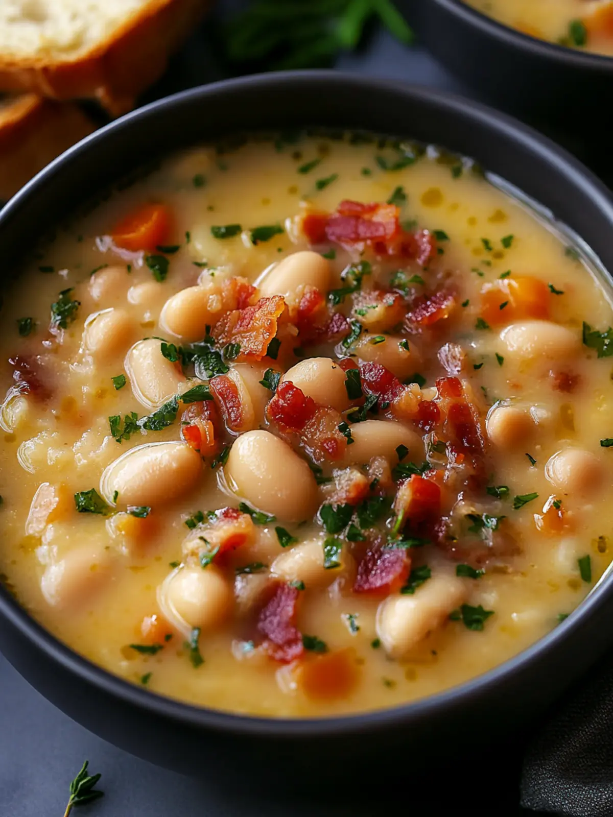Cozy White Bean Soup with Bacon for Ultimate Comfort 4 White Bean Soup with Bacon