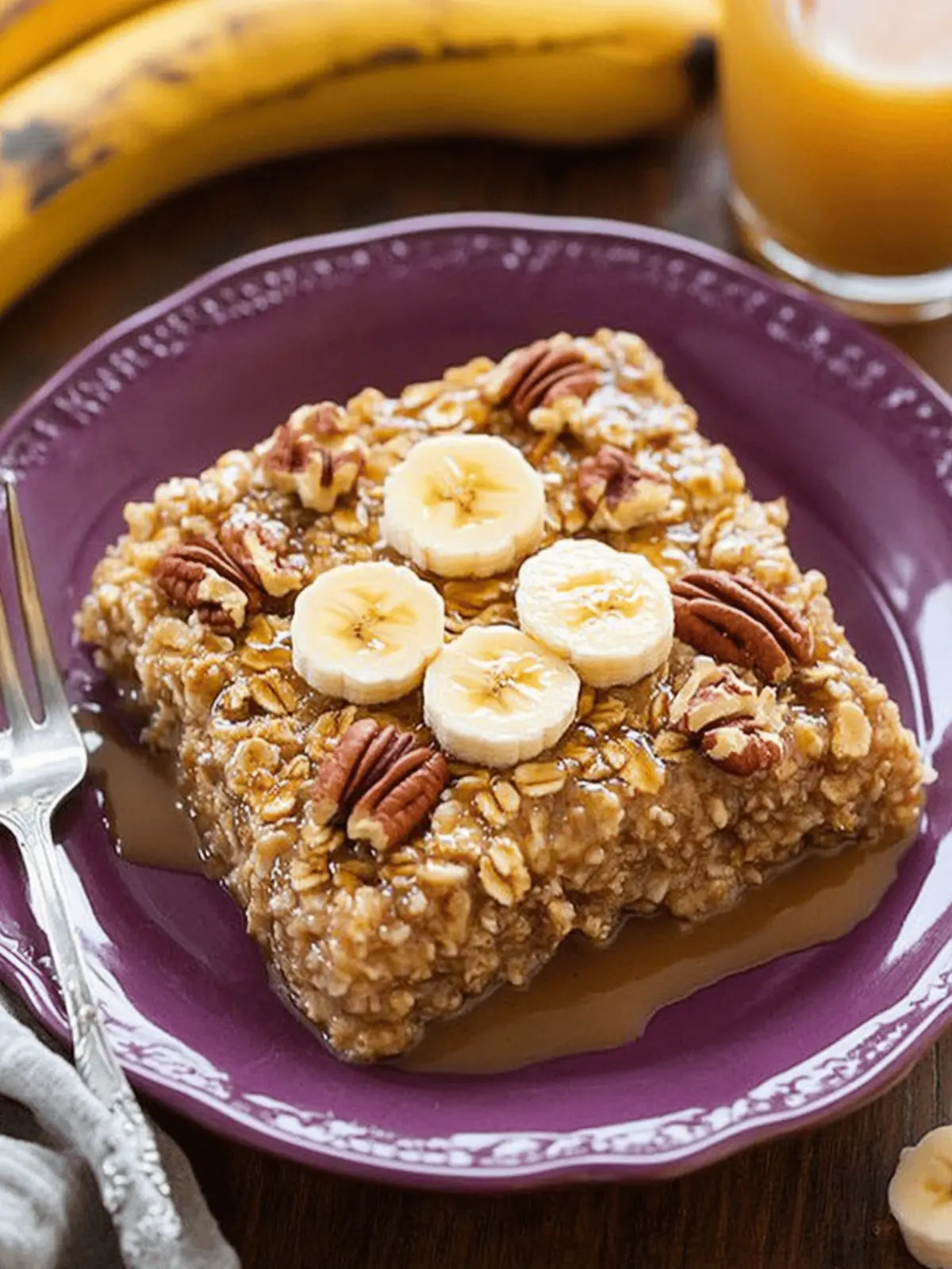 Delicious Banana Pecan Baked Oatmeal for a Healthy Breakfast 4 Banana Pecan Baked Oatmeal