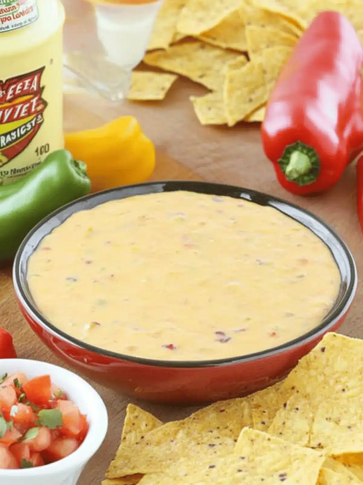 Creamy Queso Dip with RO*TEL and VELVEETA in 5 Minutes 3 Queso Dip