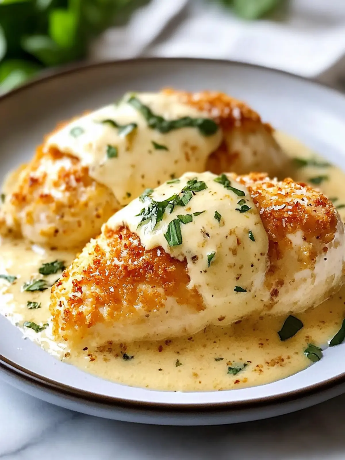 Chicken Pillows with Creamy Parmesan Sauce Bliss Made Easy 3 Chicken Pillows with Creamy Parmesan Sauce Bliss