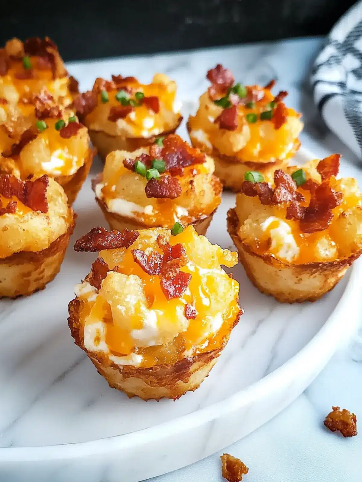 Loaded Tater Tot Cups: Easy Cheesy Bacon Bite-Sized Treats 3 Loaded Tater Tot Cups
