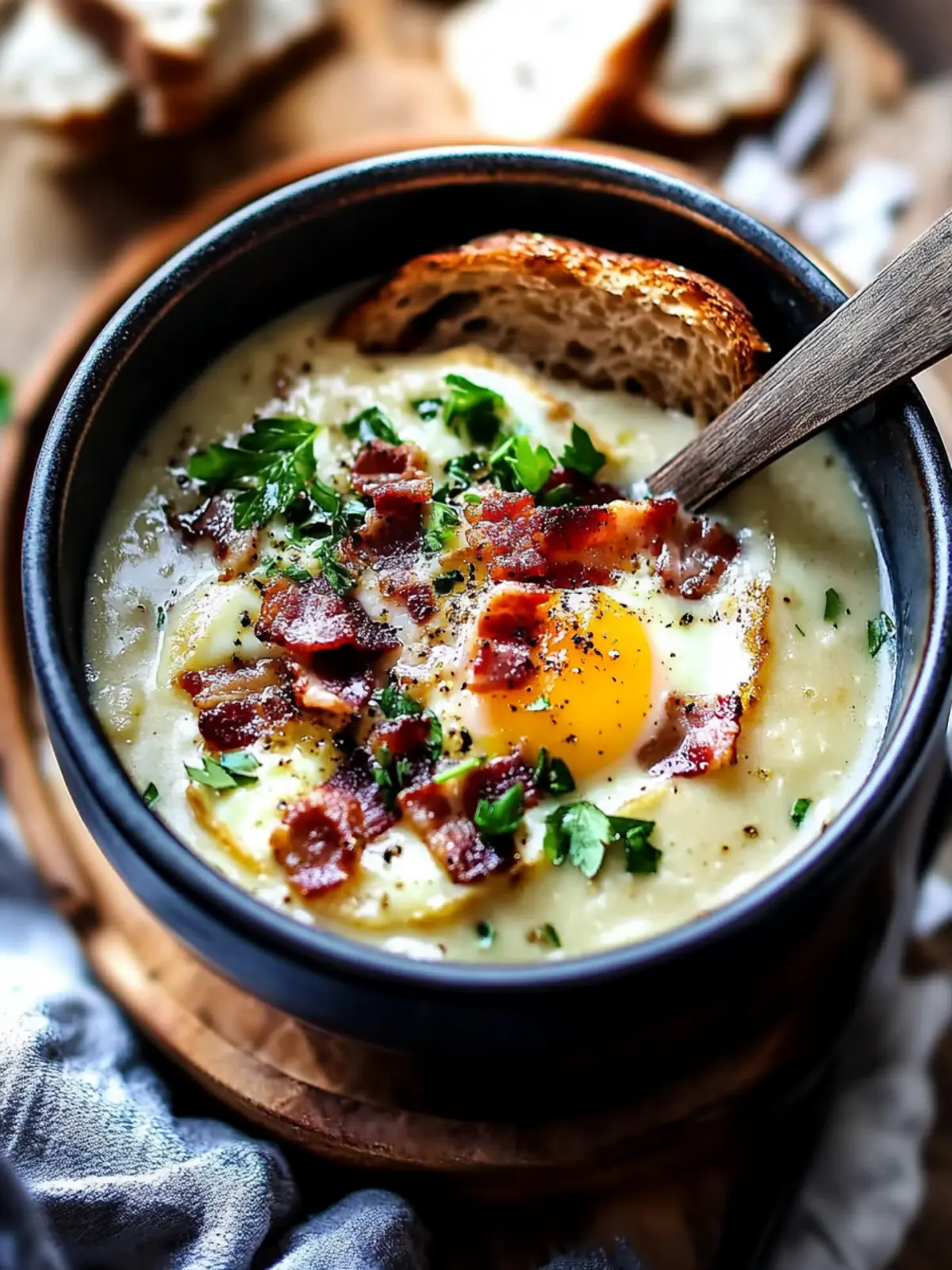 Cozy Bacon & Egg Breakfast Soup for a Perfect Winter Morning 3 Cozy Bacon & Egg Breakfast Soup
