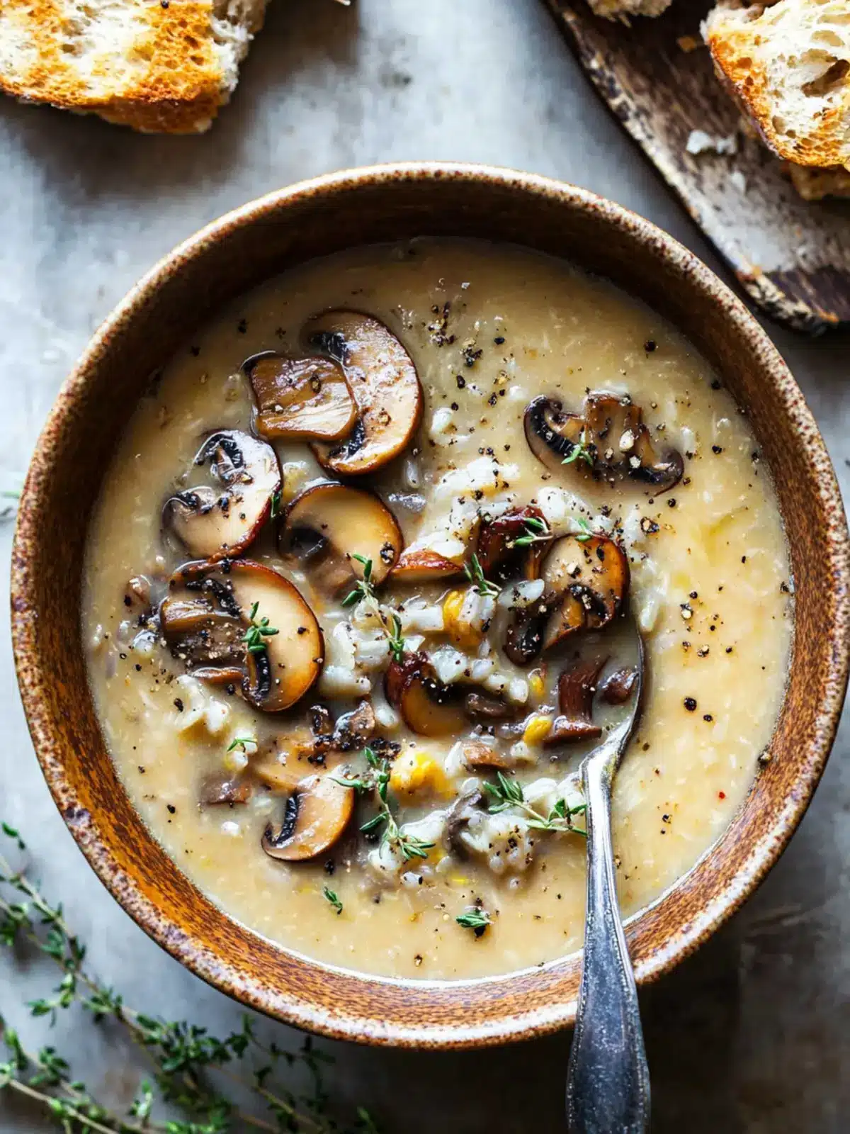 Comforting Wild Rice and Mushroom Soup for Chilly Nights 4 Wild Rice and Mushroom Soup