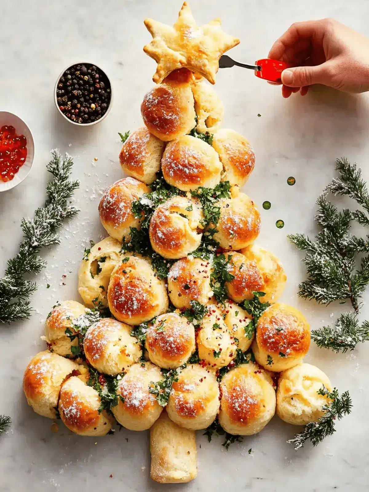 Gooey Pull-Apart Christmas Tree: Your Festive Appetizer Delight 2 Pull-Apart Christmas Tree