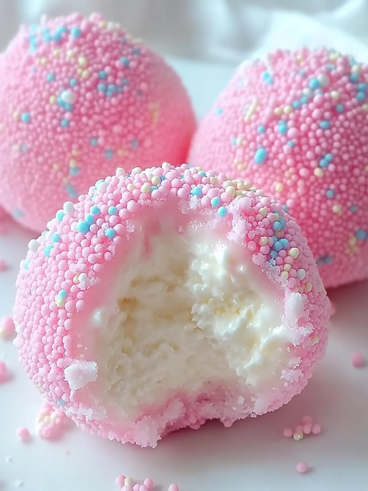Delight in Crispy Cotton Candy Cheesecake Bombs at Home 2 Crispy Cotton Candy Cheesecake Bombs: