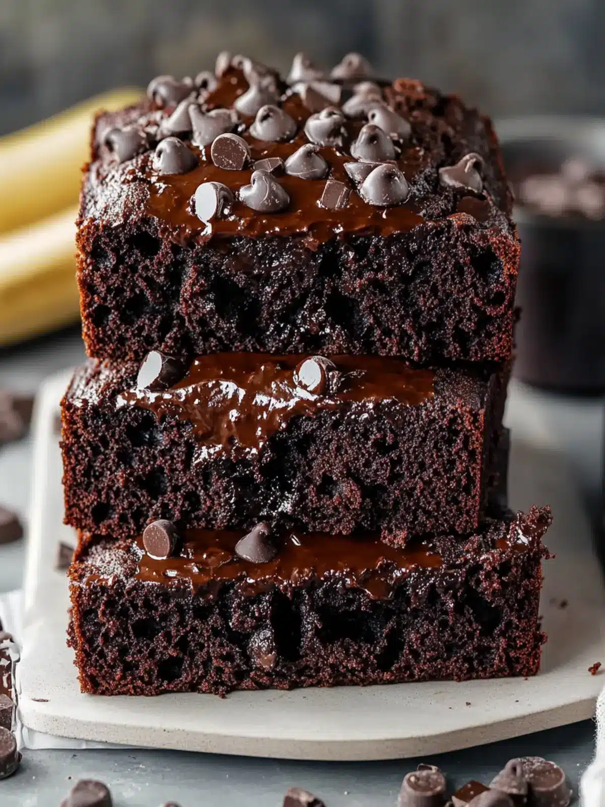 Delicious Double Chocolate Banana Bread: Moist & Irresistible! 2 Delicious Double Chocolate Banana Bread