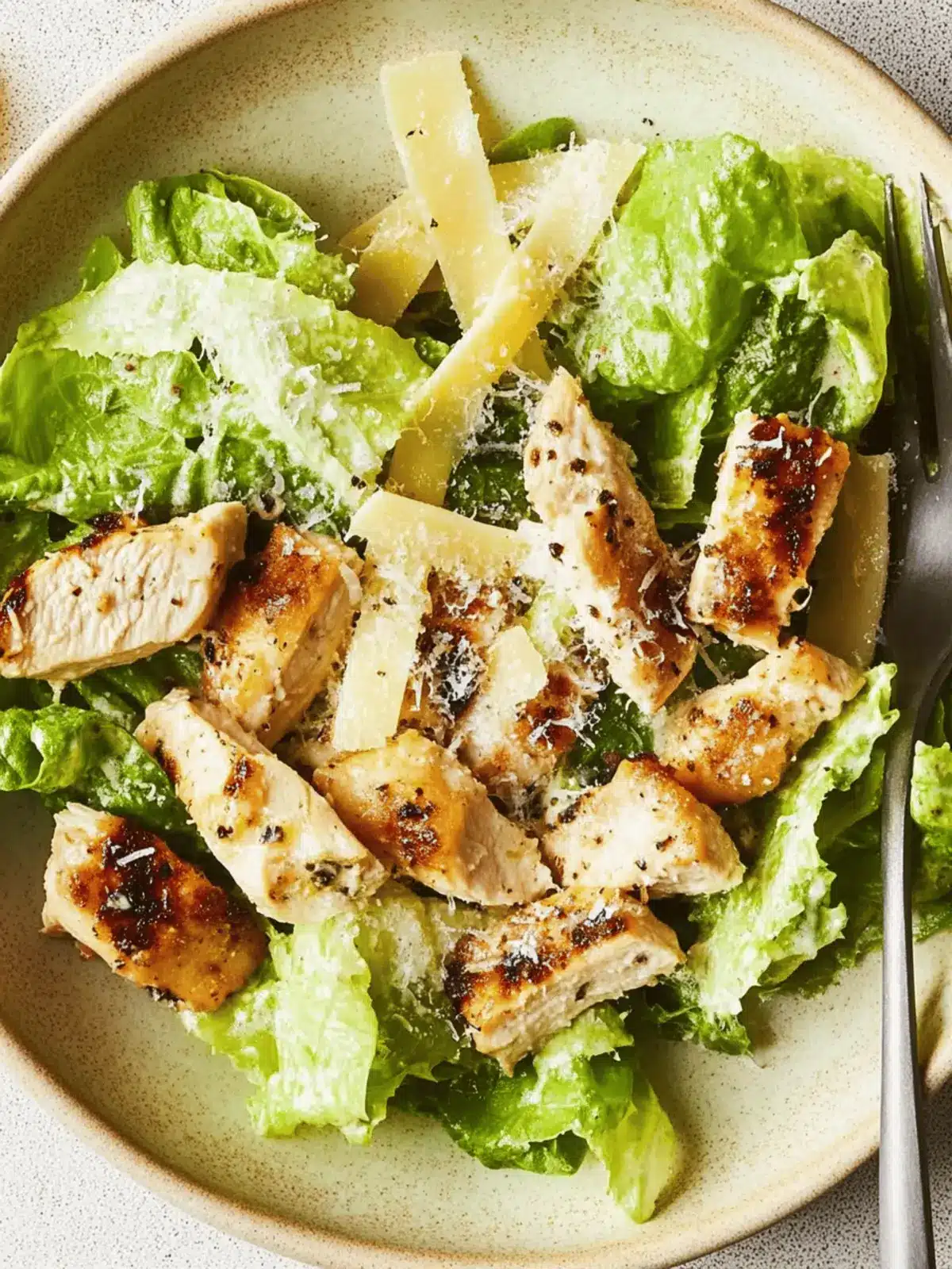 Savory Chicken Caesar Salad with Roasted Thighs Delight 3 Chicken Caesar Salad
