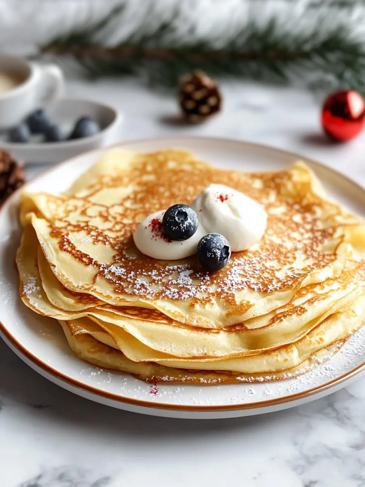 Cozy Eggnog Crêpes: Your Perfect Holiday Morning Treat 4 Eggnog Crêpes