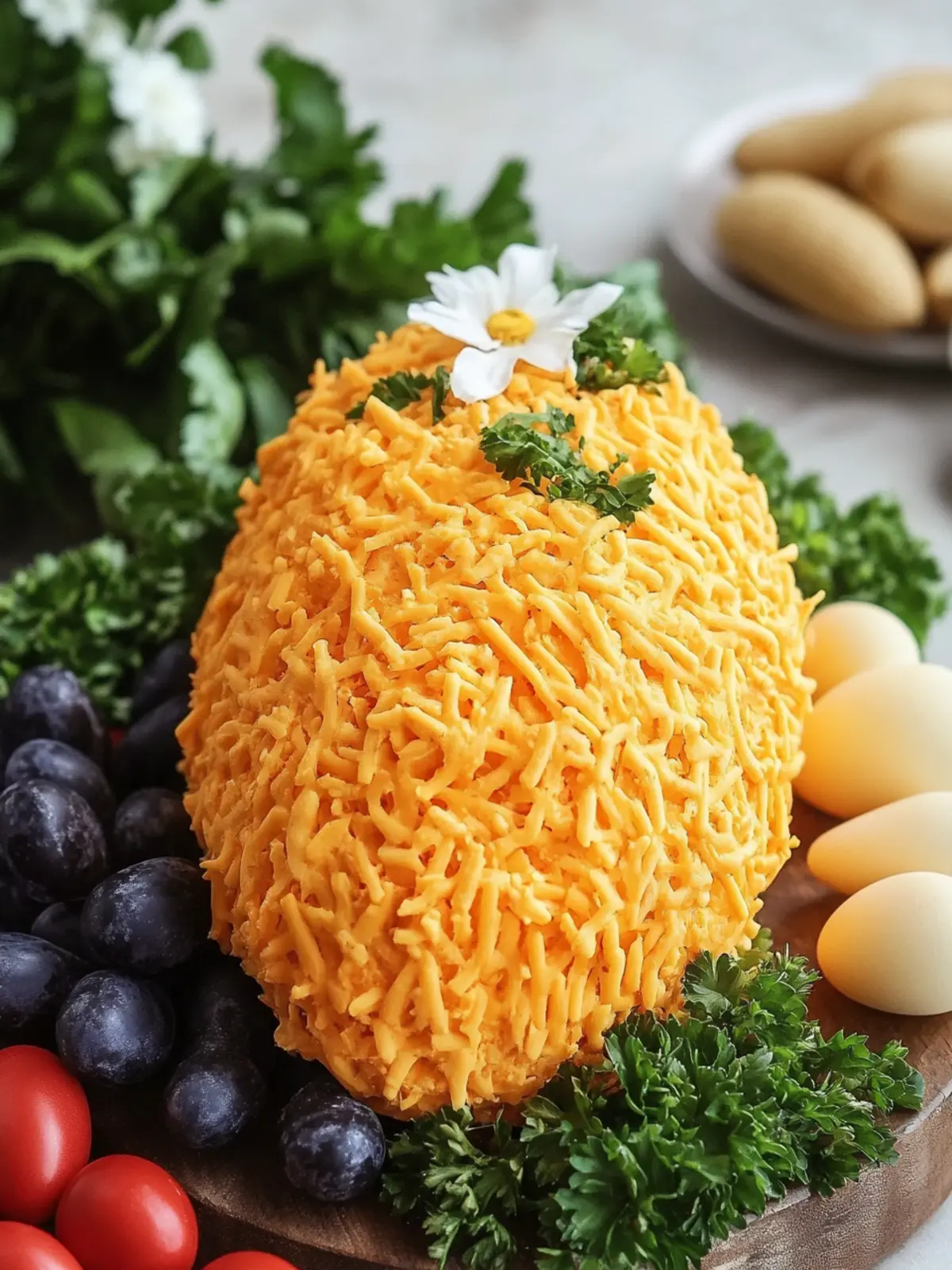 Delicious Easter Carrot Cheeseball: A Festive Party Hit! 4 EASTER CARROT CHEESEBALL