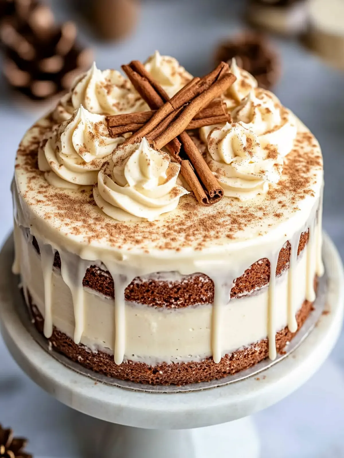 Irresistible Christmas Spice Cake with Eggnog Buttercream 4 Christmas Spice Cake with Eggnog Buttercream