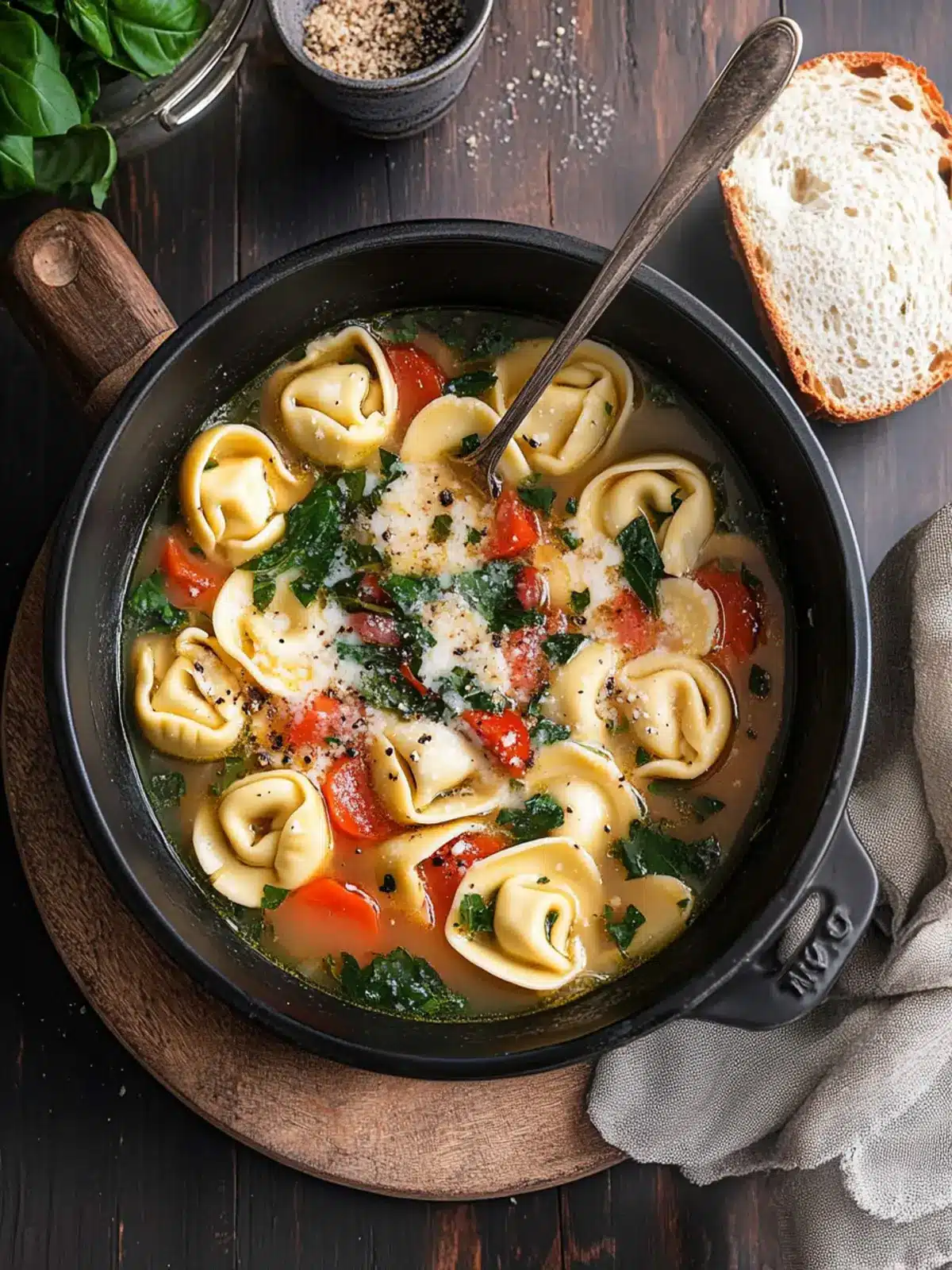 Comforting Tortellini Soup in Just 20 Minutes Delight! 2 Tortellini Soup