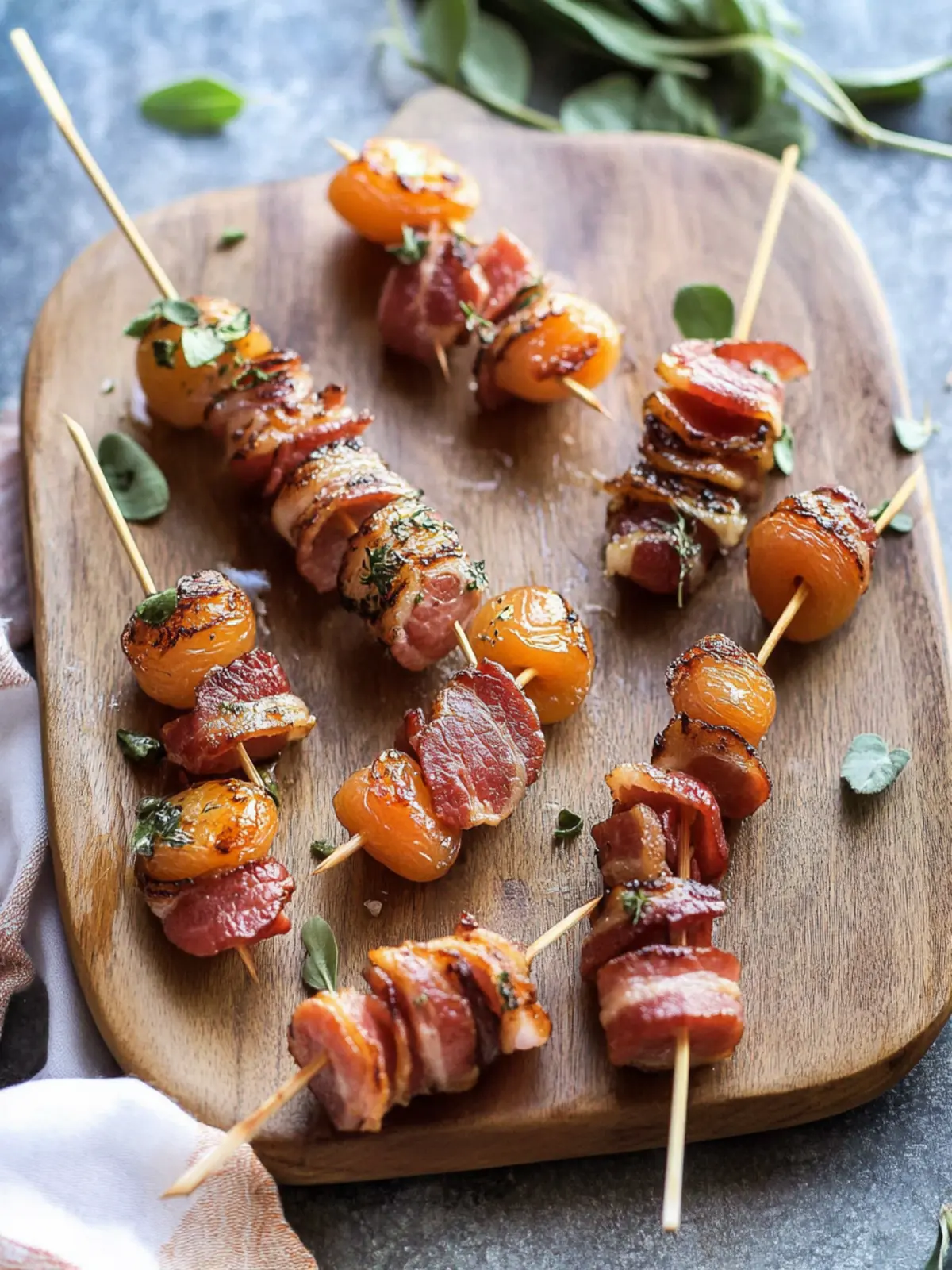 Bacon Wrapped Apricots: Sweet & Savory Party Delight 4 Bacon Wrapped Apricots