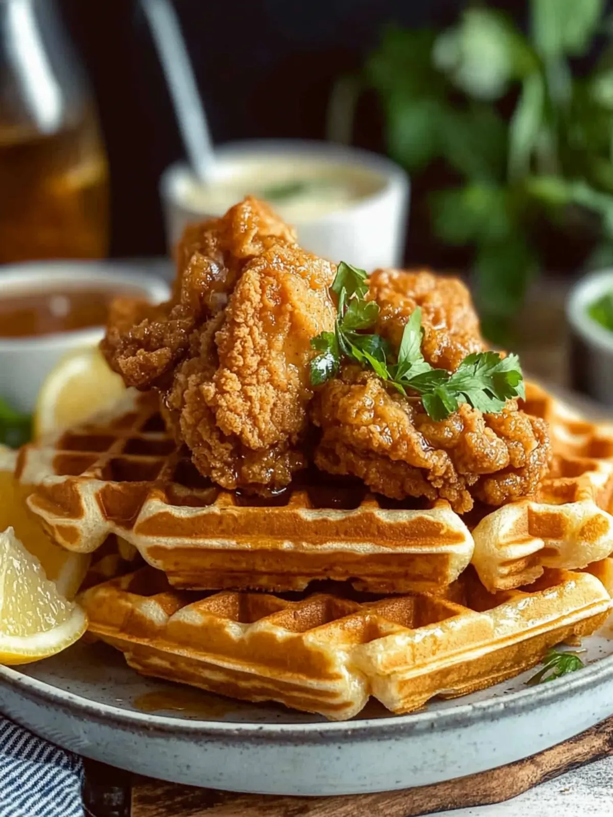 Crispy Vegan Chicken and Waffles for the Ultimate Brunch Bliss 3 Vegan Chicken and Waffles