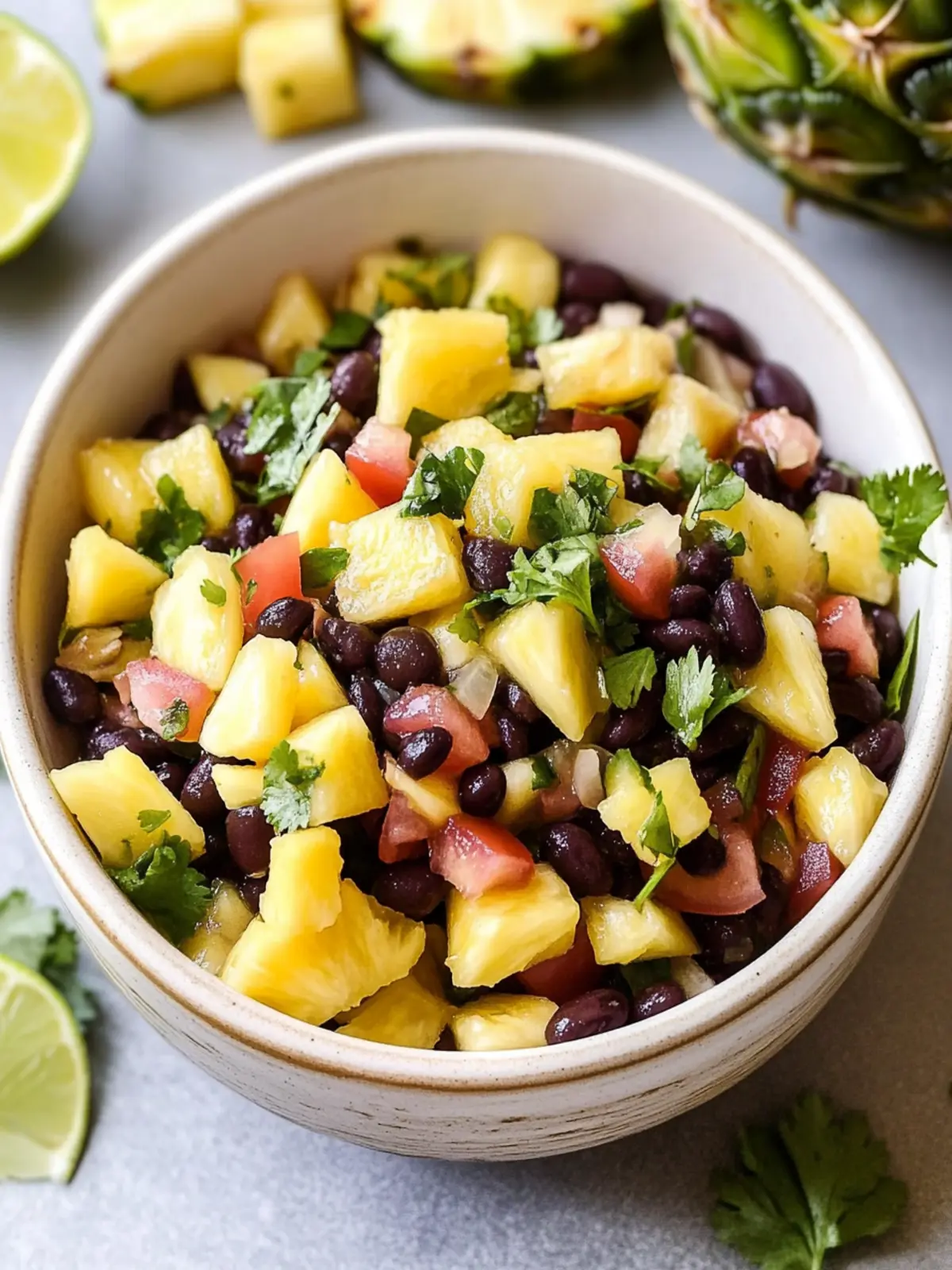 Pineapple Black Bean Salsa for a Refreshing Summer Snack 4 Pineapple Black Bean Salsa