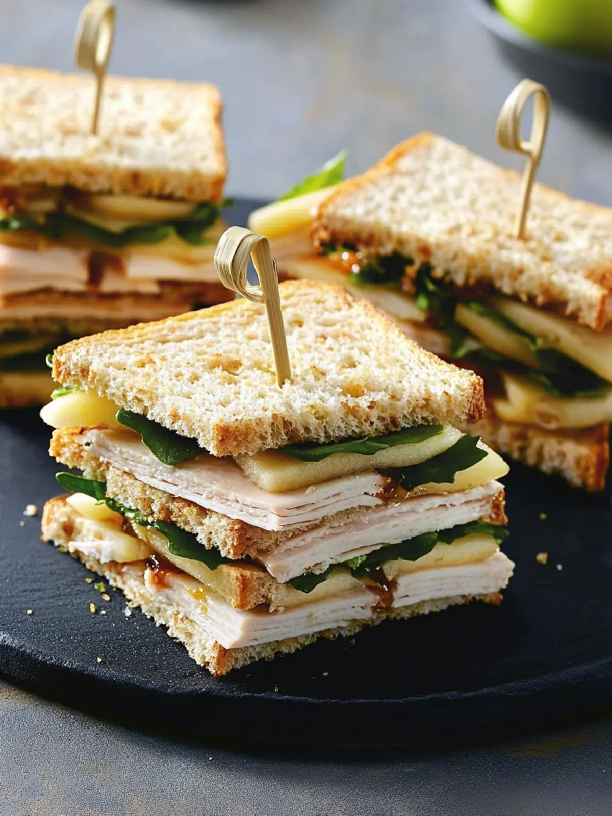 Delicious Turkey Gouda and Apple Tea Sandwiches You ll Love 3 Turkey, Gouda and Apple Tea Sandwiches