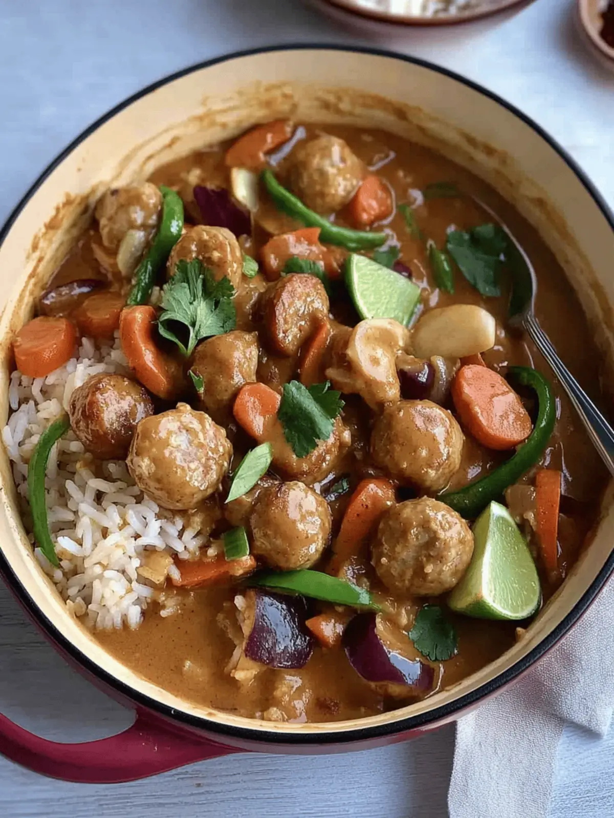 Savory Satay Sausage Rice Bowl Perfect for Busy Nights 4 Satay Sausage Rice Bowl