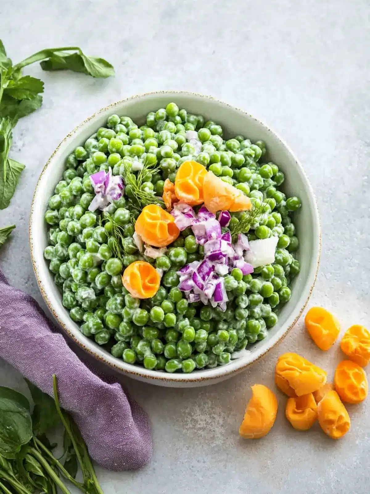 Refreshing Old Fashioned Pea Salad for Your Summer BBQs 2 Old Fashioned Pea Salad