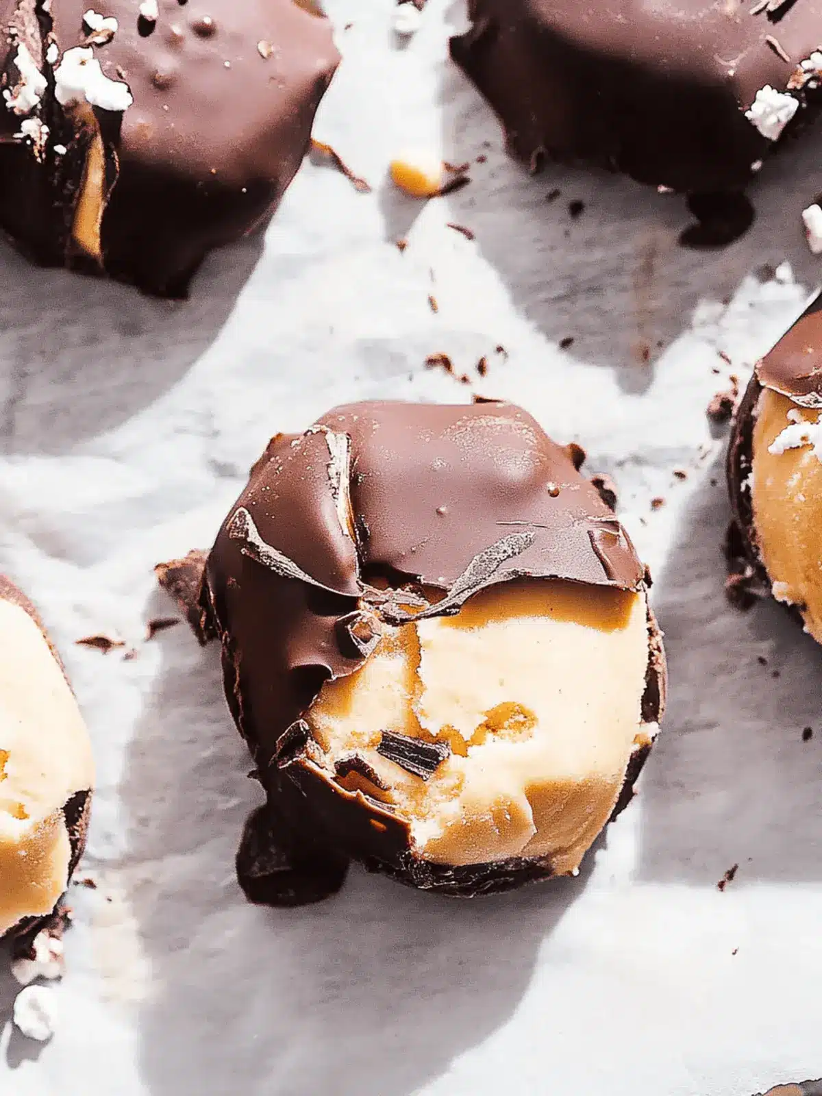 Decadent Peanut Butter Frozen Yogurt Bites with Chocolate Delight 3 Peanut Butter Frozen Yogurt Bites (with Greek Yogurt + Chocolate)