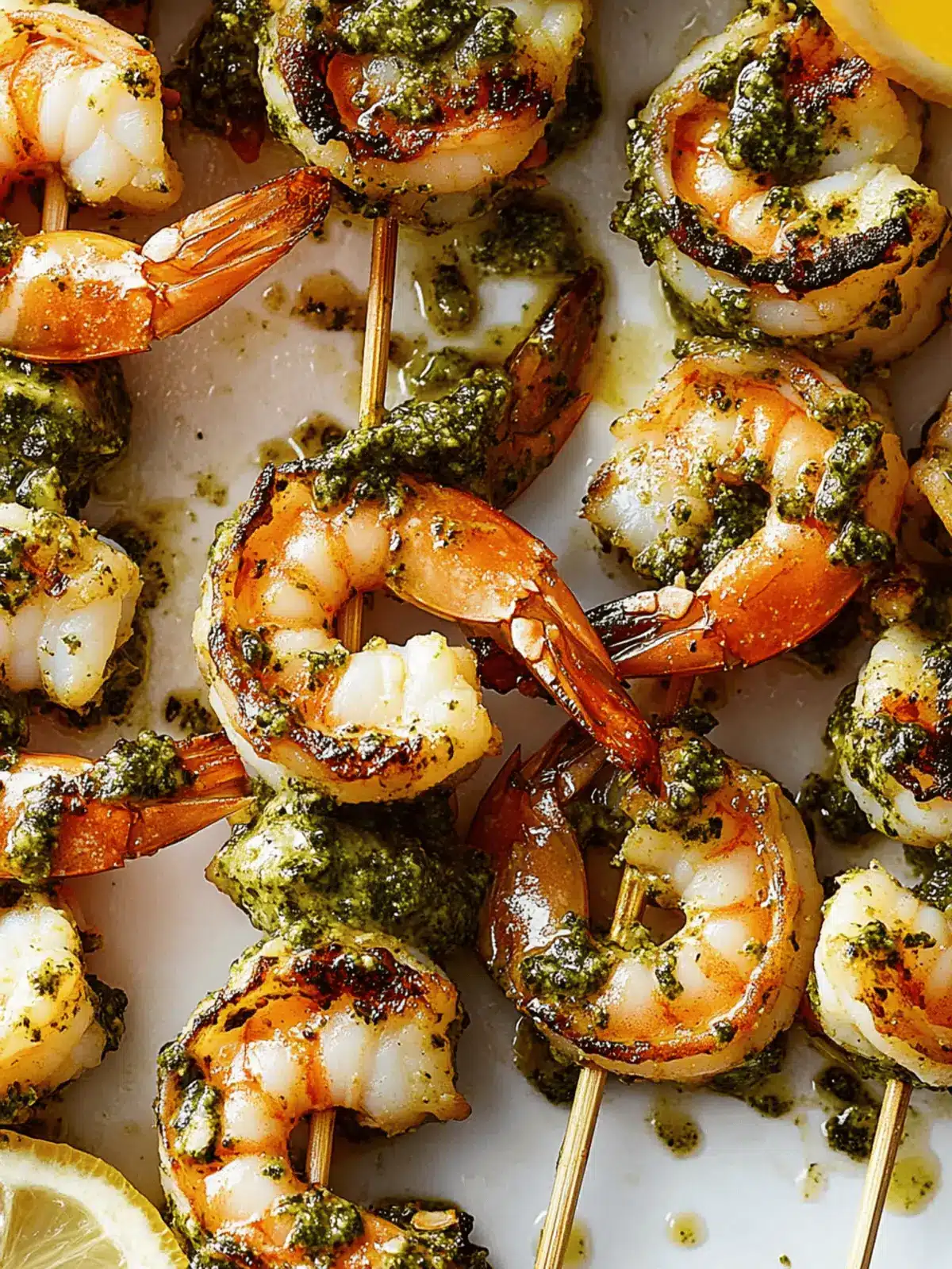 Pesto Shrimp Skewers: A Fresh Taste of Summer Bliss 2 Pesto Shrimp Skewers