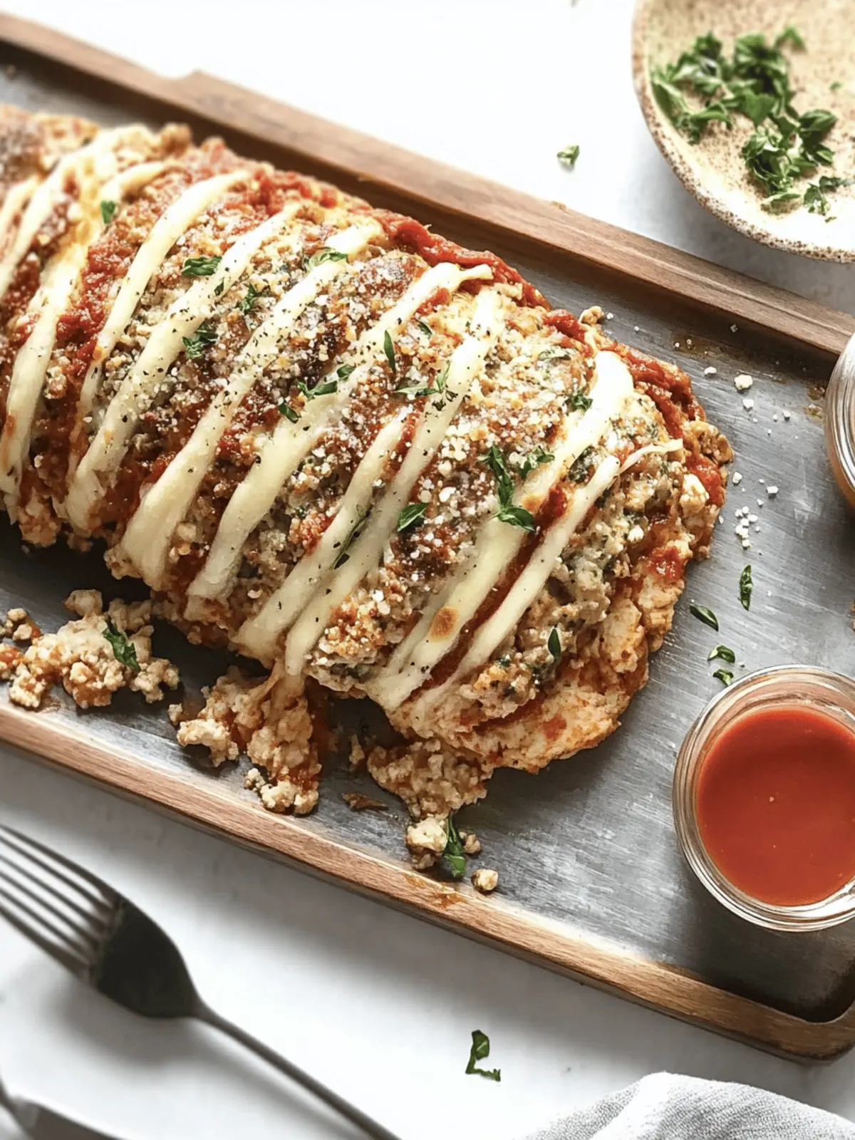 Savory Chicken Meatloaf Parmigiana That Kids Will Love 4 Chicken Meatloaf Parmigiana