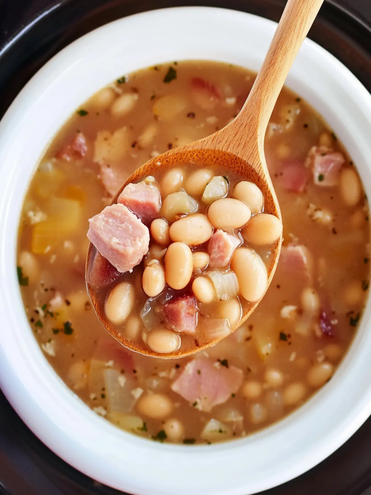 Hearty Crockpot Ham & Bean Soup for Cozy Nights In 3 Crockpot Ham & Bean Soup