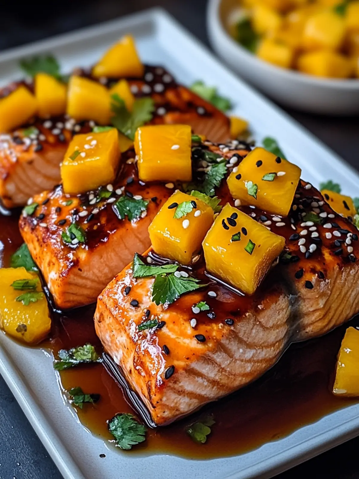 Mango Teriyaki Salmon: A Quick Tropical Twist for Dinner 2 Mango Teriyaki Salmon