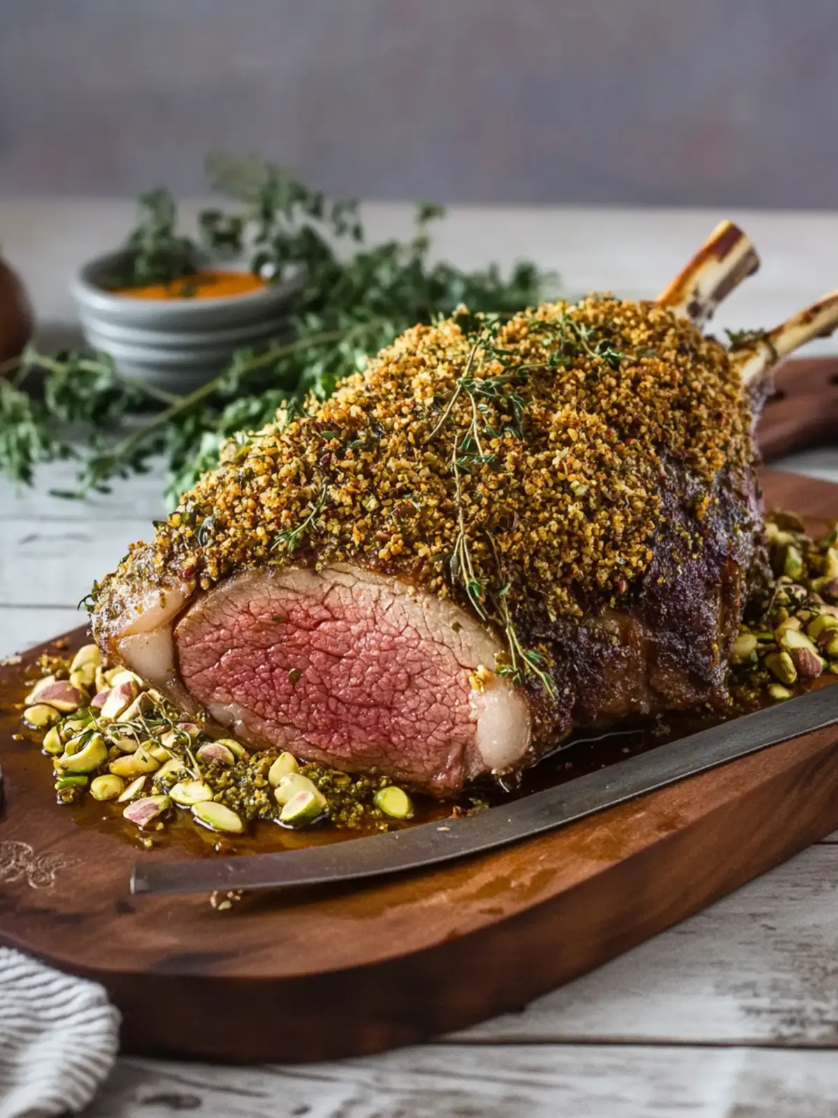 Pistachio & Herb Crusted Leg of Lamb for Festive Feasts 3 Pistachio & Herb Crusted Leg of Lamb