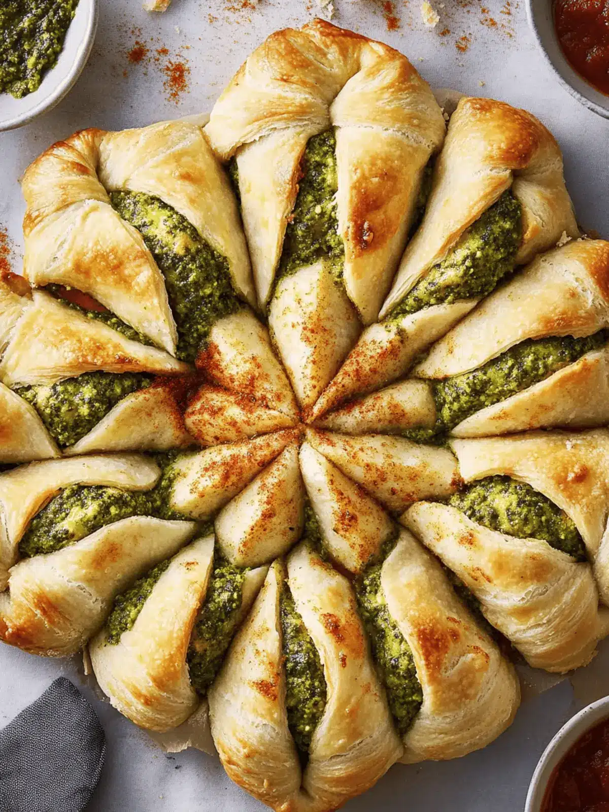 Pesto Pizza Stuffed Star Bread You'll Love to Share 2 Pesto Pizza Stuffed Star Bread