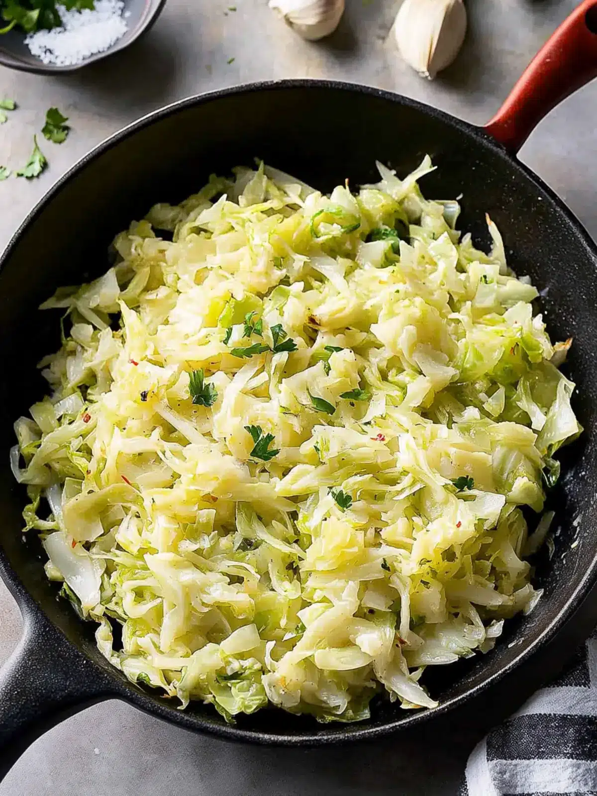Savor the Goodness: Quick Skillet Cabbage Recipe 2 Skillet Cabbage