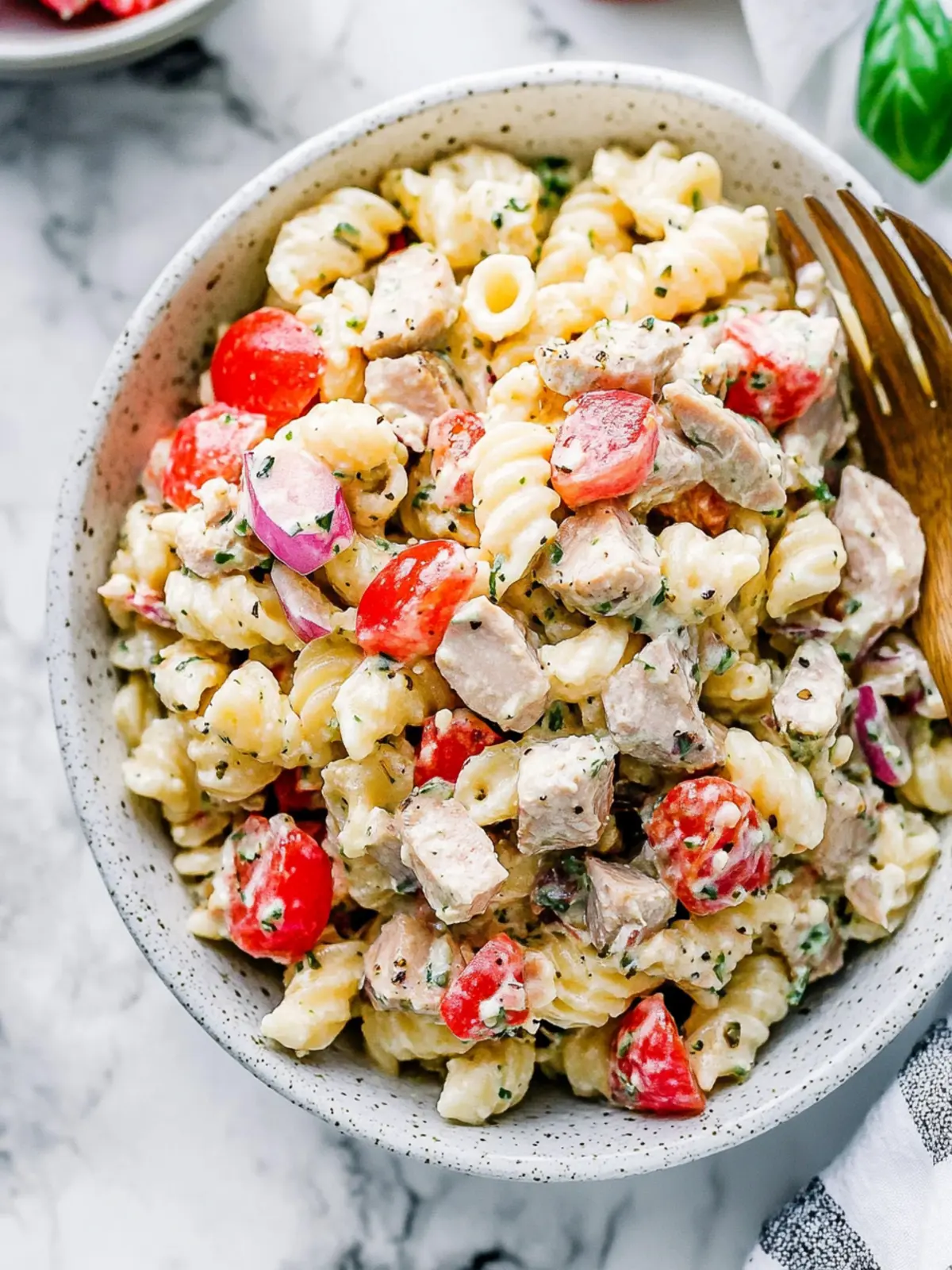 Mouthwatering Tuna Pasta Salad with Creamy Greek Twist 4 Tuna Pasta Salad