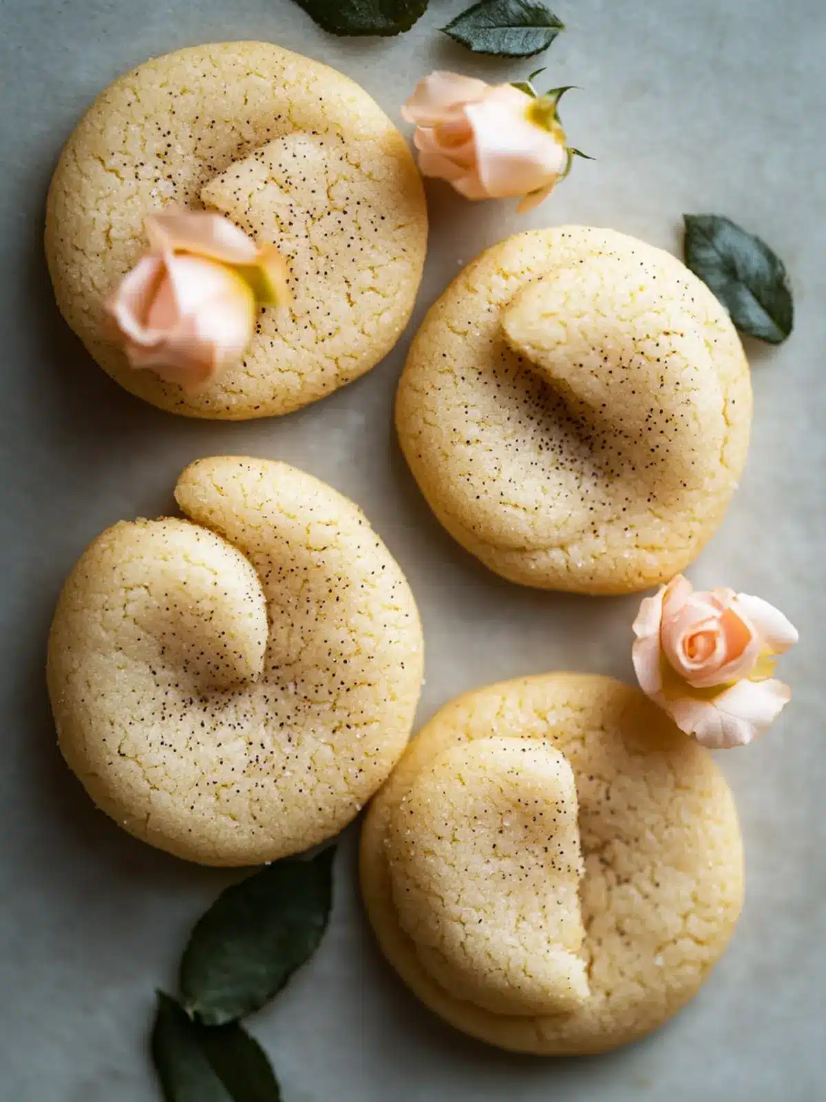 Delicious Noon Berenji: Melt-in-Your-Mouth Cardamom Cookies 2 Noon Berenji (Cardamom Rose Cookies)