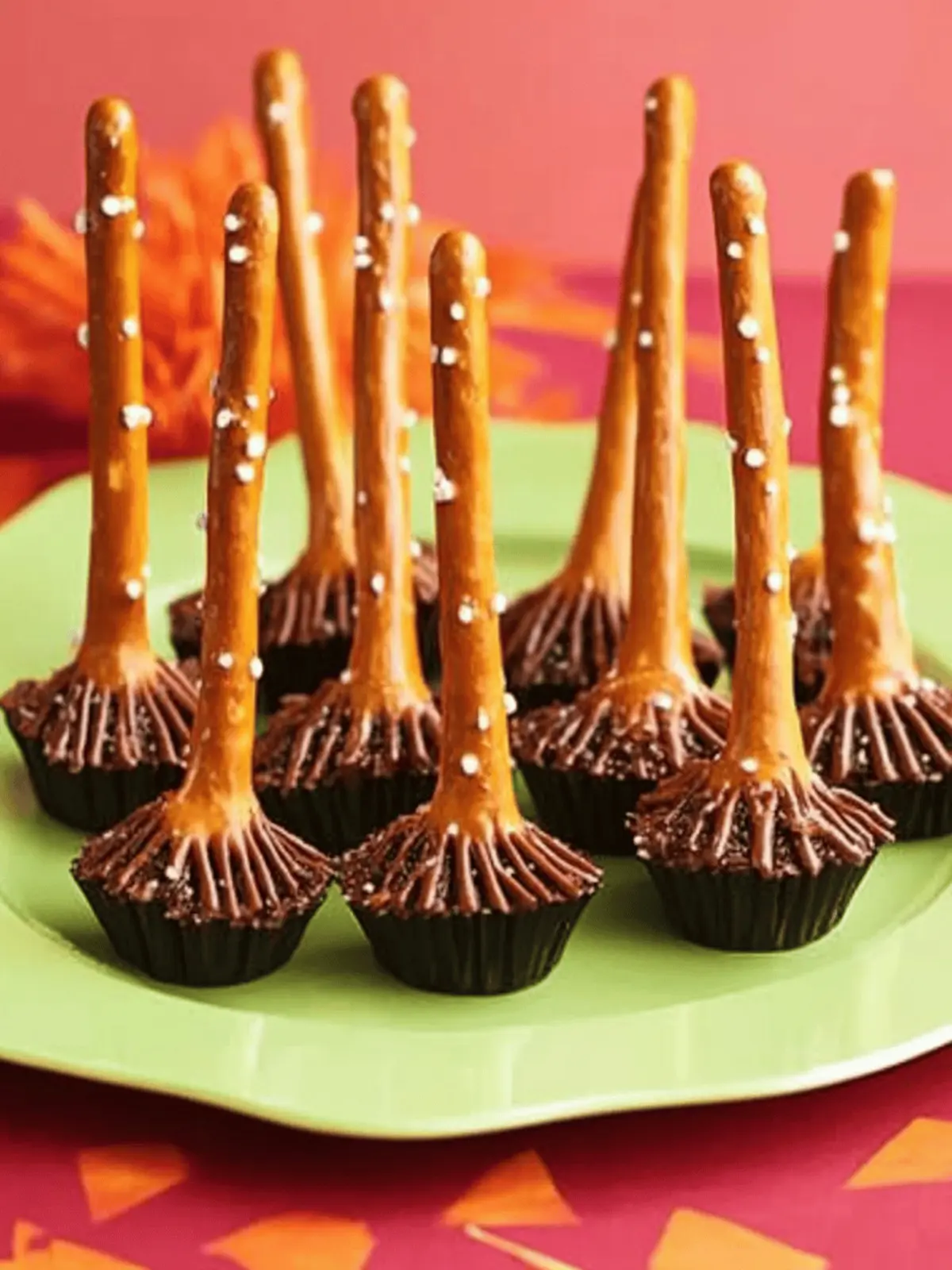Spooktacular Witches Broomsticks Halloween Pretzel Treats 2 Witches Broomsticks Halloween Pretzel Treats