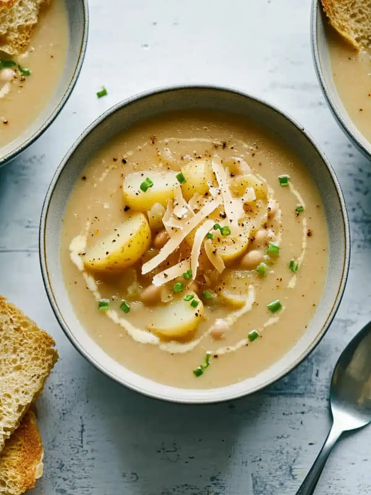 Creamy Slow-Cooker Cauliflower, Potato and White Bean Soup Delight 3 Slow-Cooker Cauliflower, Potato and White Bean Soup