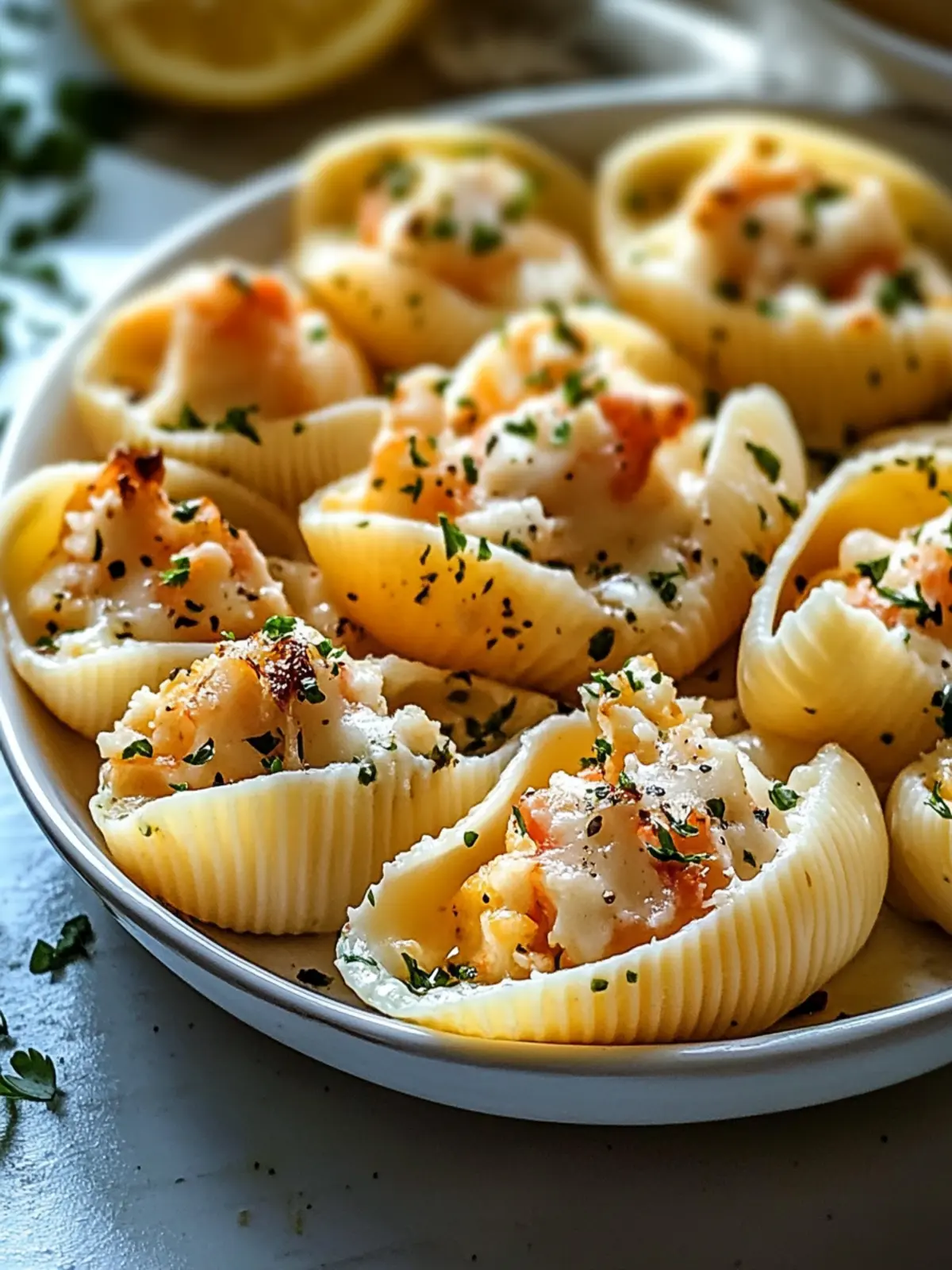 Irresistible Seafood Stuffed Shells: Creamy Comfort Awaits 2 Seafood Stuffed Shells