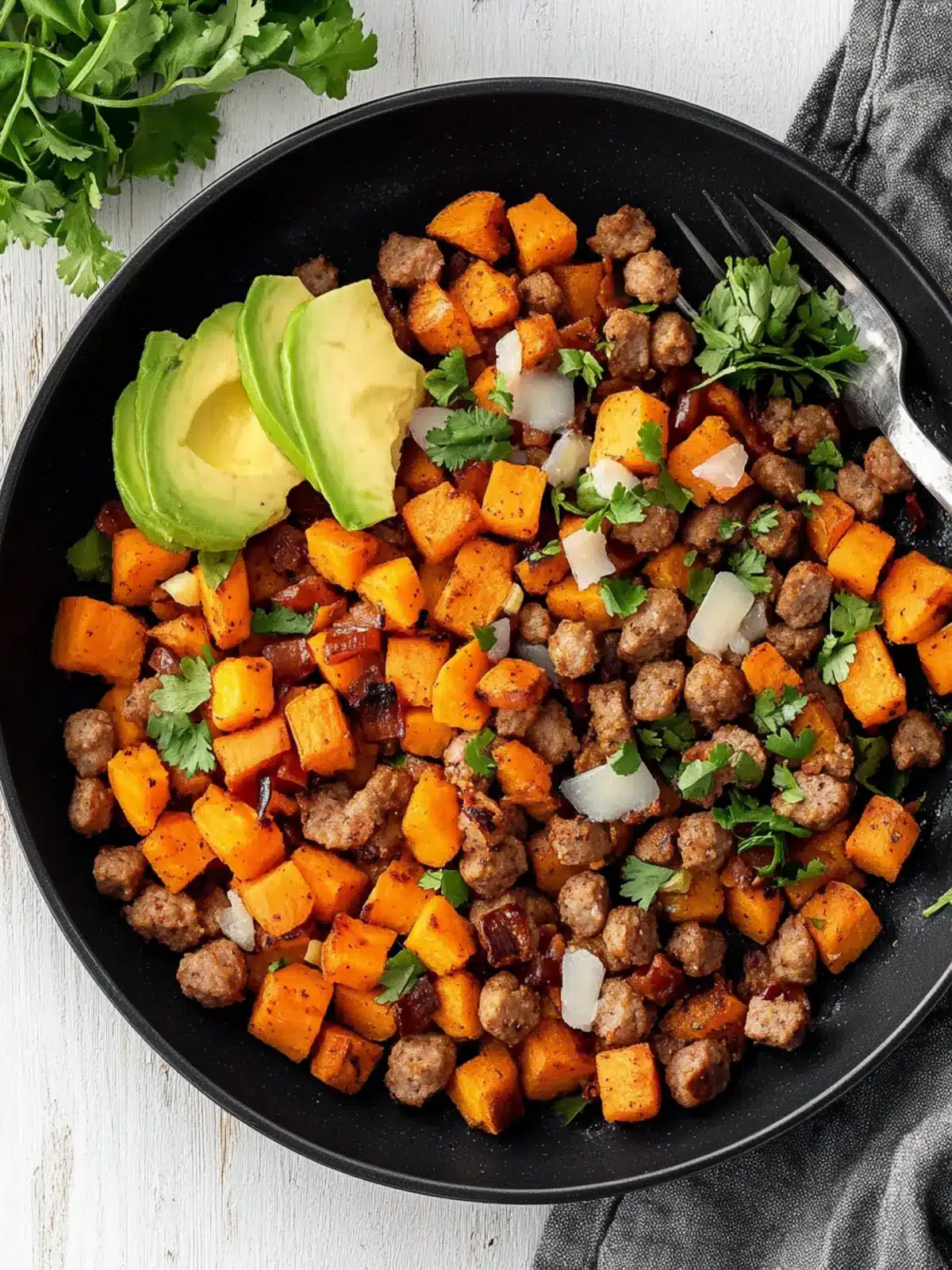 Delicious Ground Turkey Sausage and Sweet Potato Hash Recipe 2 Ground Turkey Sausage and Sweet Potato Hash