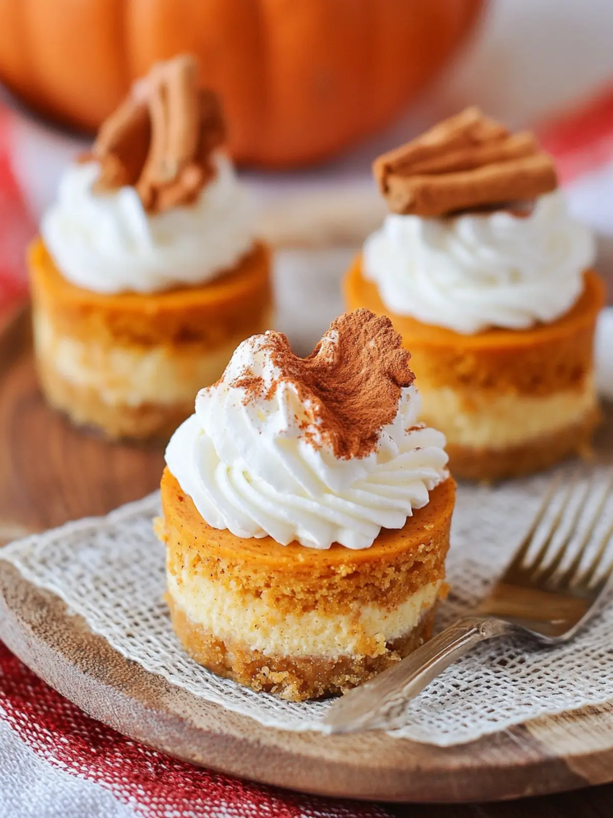 Mini Pumpkin Cheesecakes That Bring Fall to Your Table 3 Mini Pumpkin Cheesecakes
