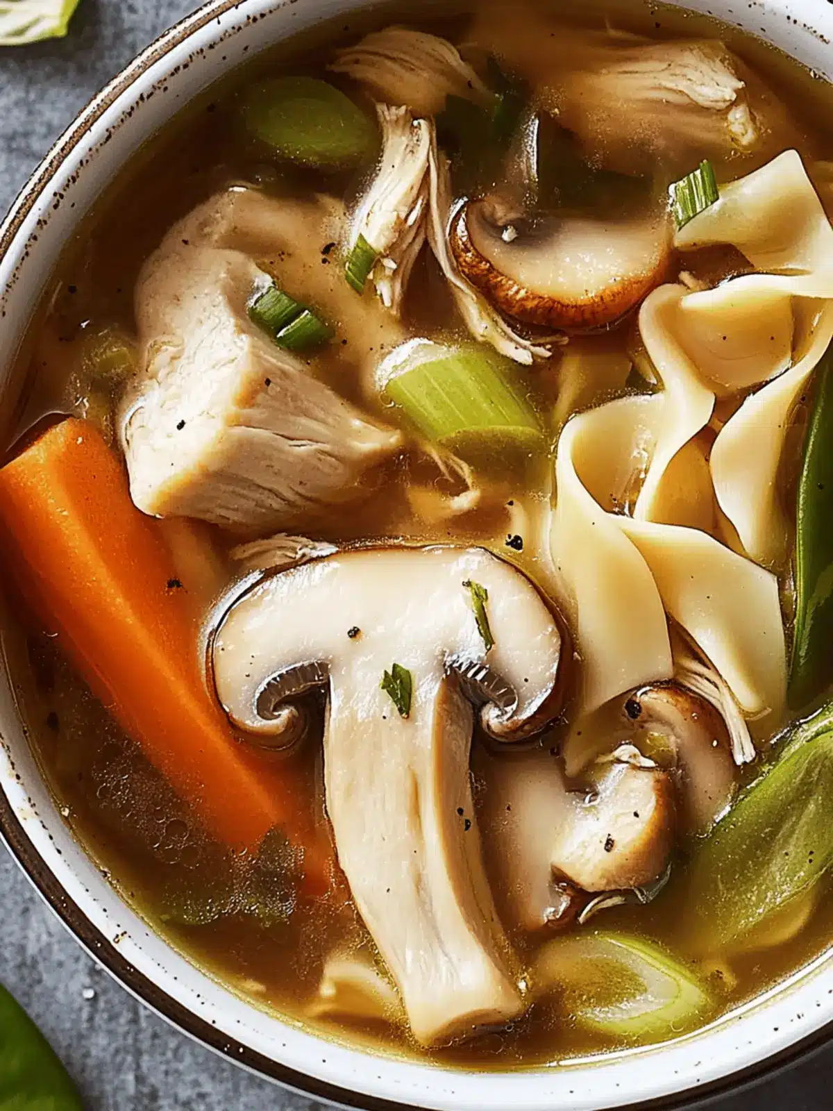 Cozy Up with Savory Mushroom & Ginger Chicken Soup 2 Mushroom & Ginger Chicken Soup
