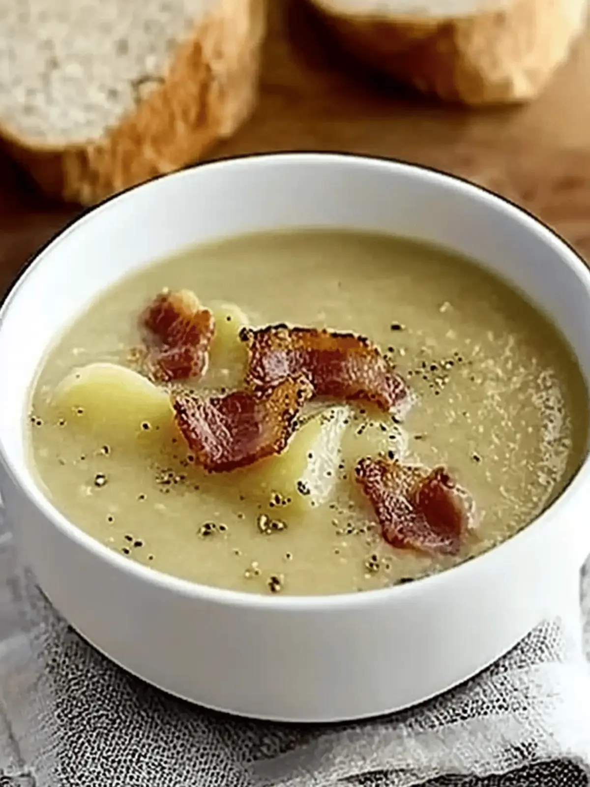 Cozy Leek, Bacon & Potato Soup for Heartwarming Days 2 Leek, bacon & potato soup