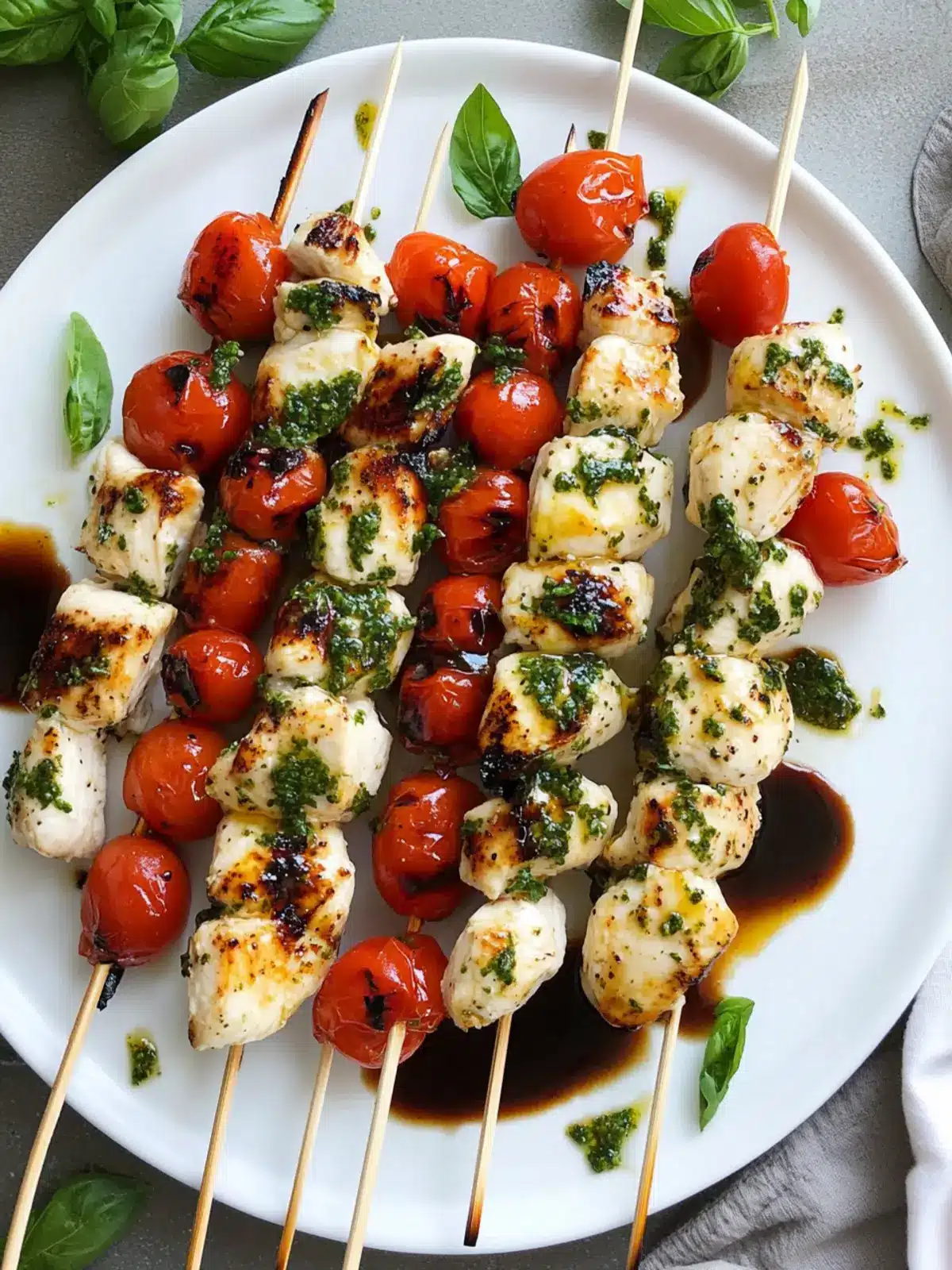 Savory Caprese Chicken Kebabs for Ultimate Summer Grilling 2 Caprese Chicken Kebabs