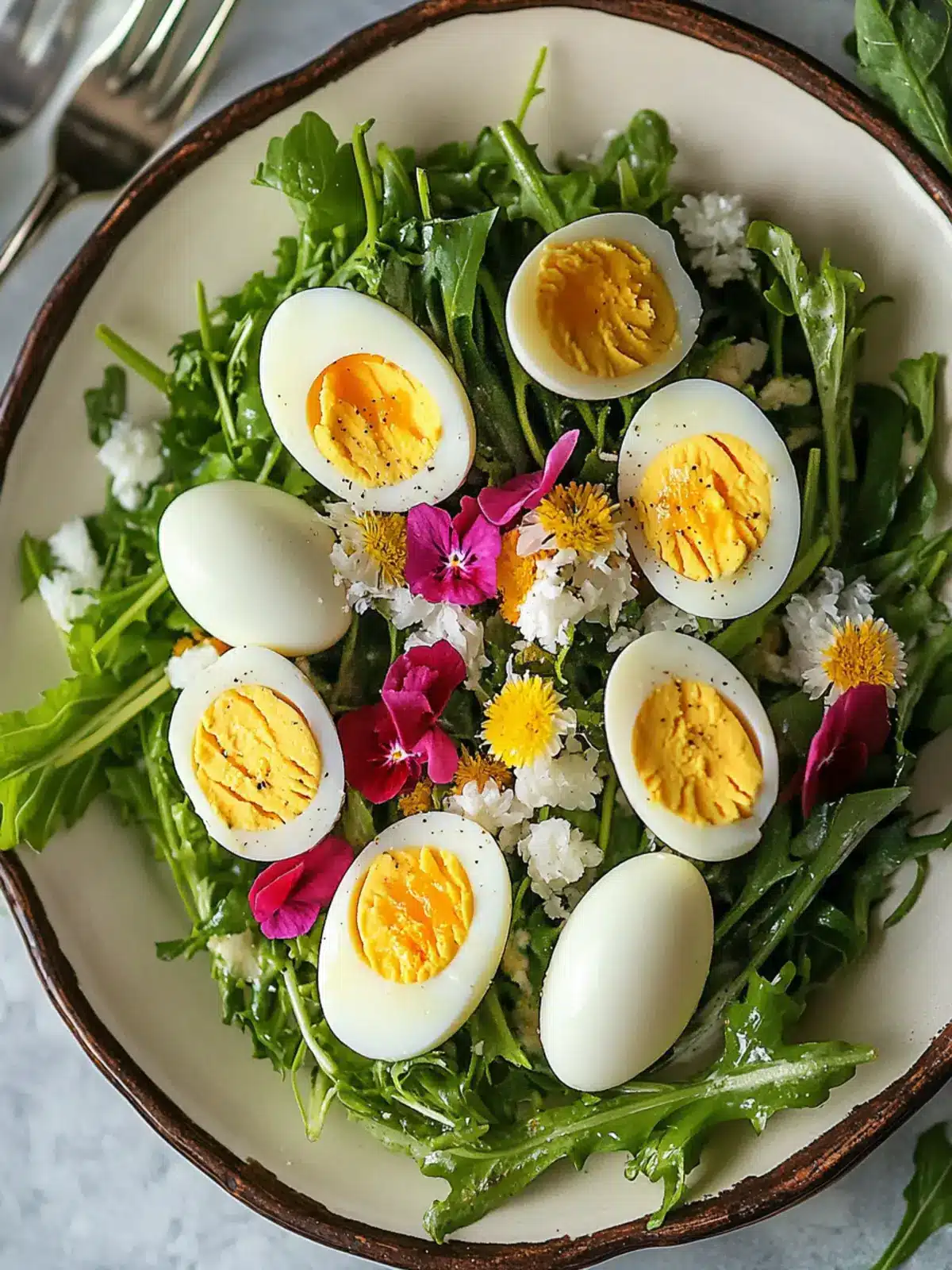Delicious Easter Salad with Deviled Quail Eggs to Impress Guests 3 Easter Salad with Deviled Quail Eggs
