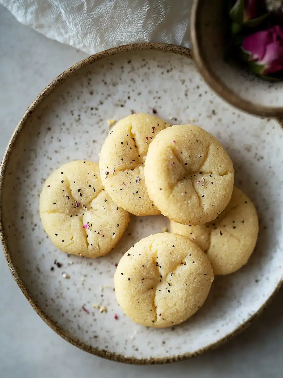 Delicious Noon Berenji: Melt-in-Your-Mouth Cardamom Cookies 4 Noon Berenji (Cardamom Rose Cookies)