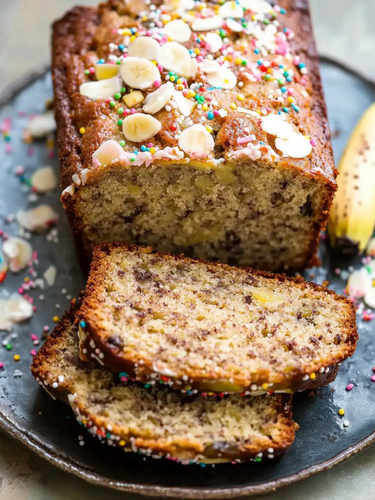 Delicious Birthday Cake Banana Bread for Sweet Celebrations 3 Birthday Cake Banana Bread