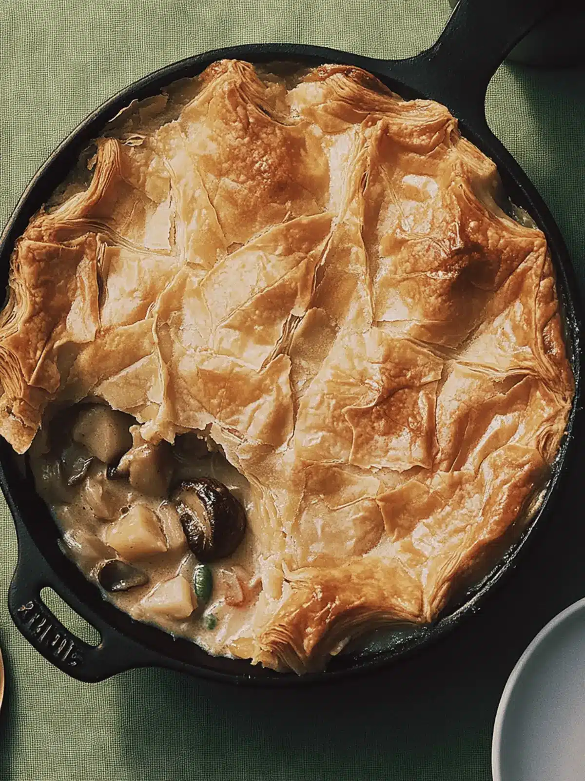 Delectable Ruffled Mushroom Pot Pie for Ultimate Comfort 4 Ruffled Mushroom Pot Pie
