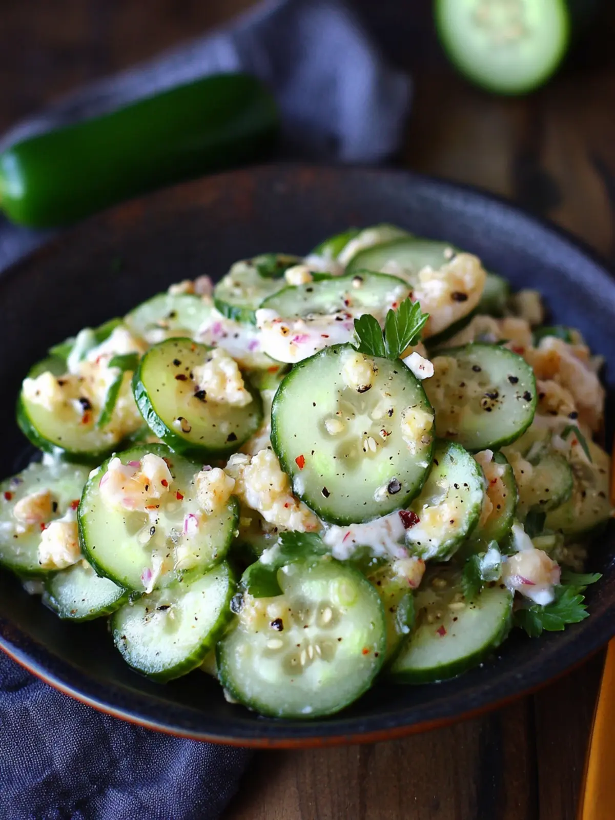 Refreshing Jalapeno Popper Cucumber Salad for Quick Delights 4 Jalapeno Popper Cucumber Salad