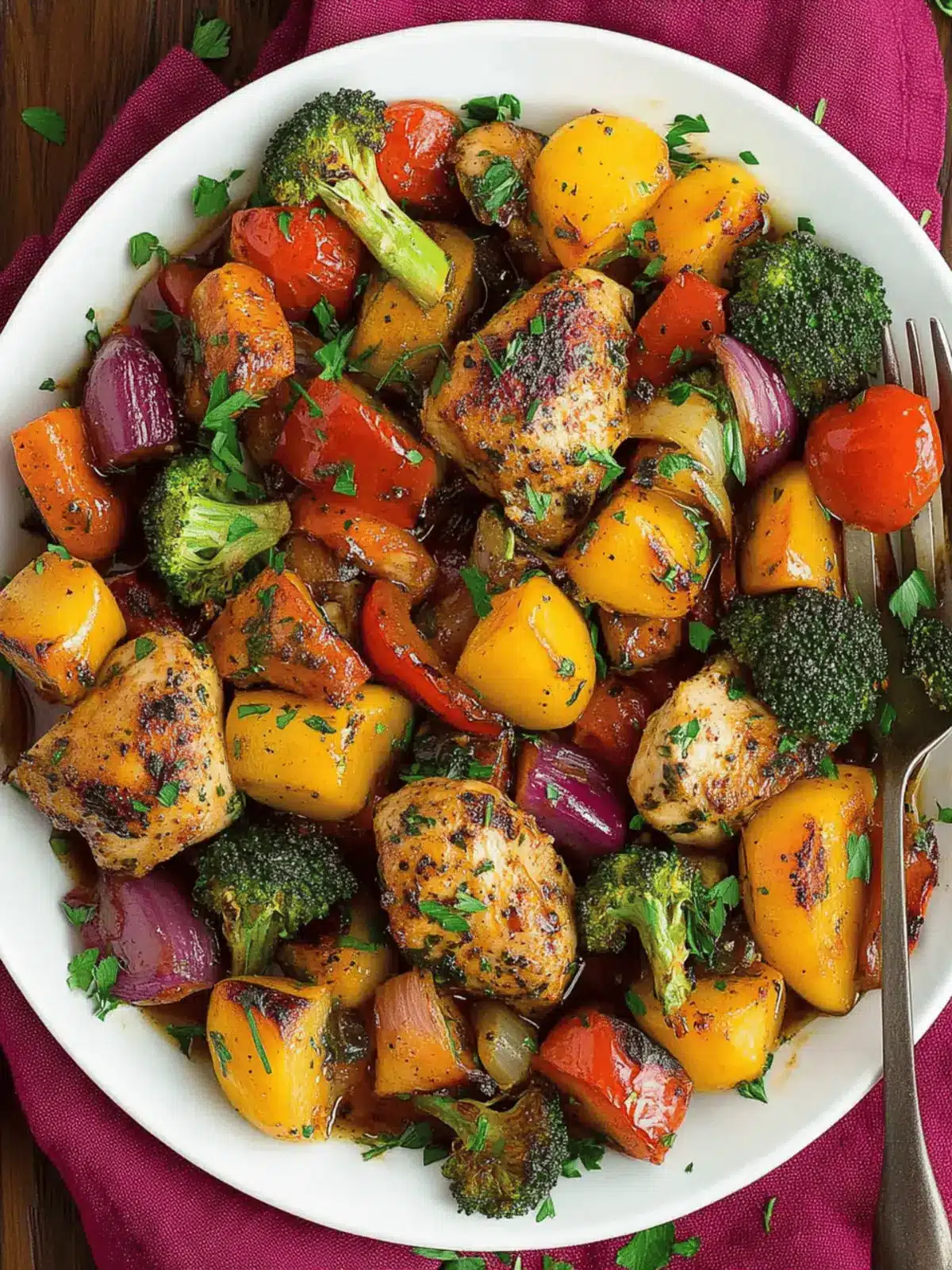 Savory Balsamic Chicken and Veggie Sheet Pan Dinner Bliss 3 Balsamic Chicken and Veggie Sheet Pan Dinner