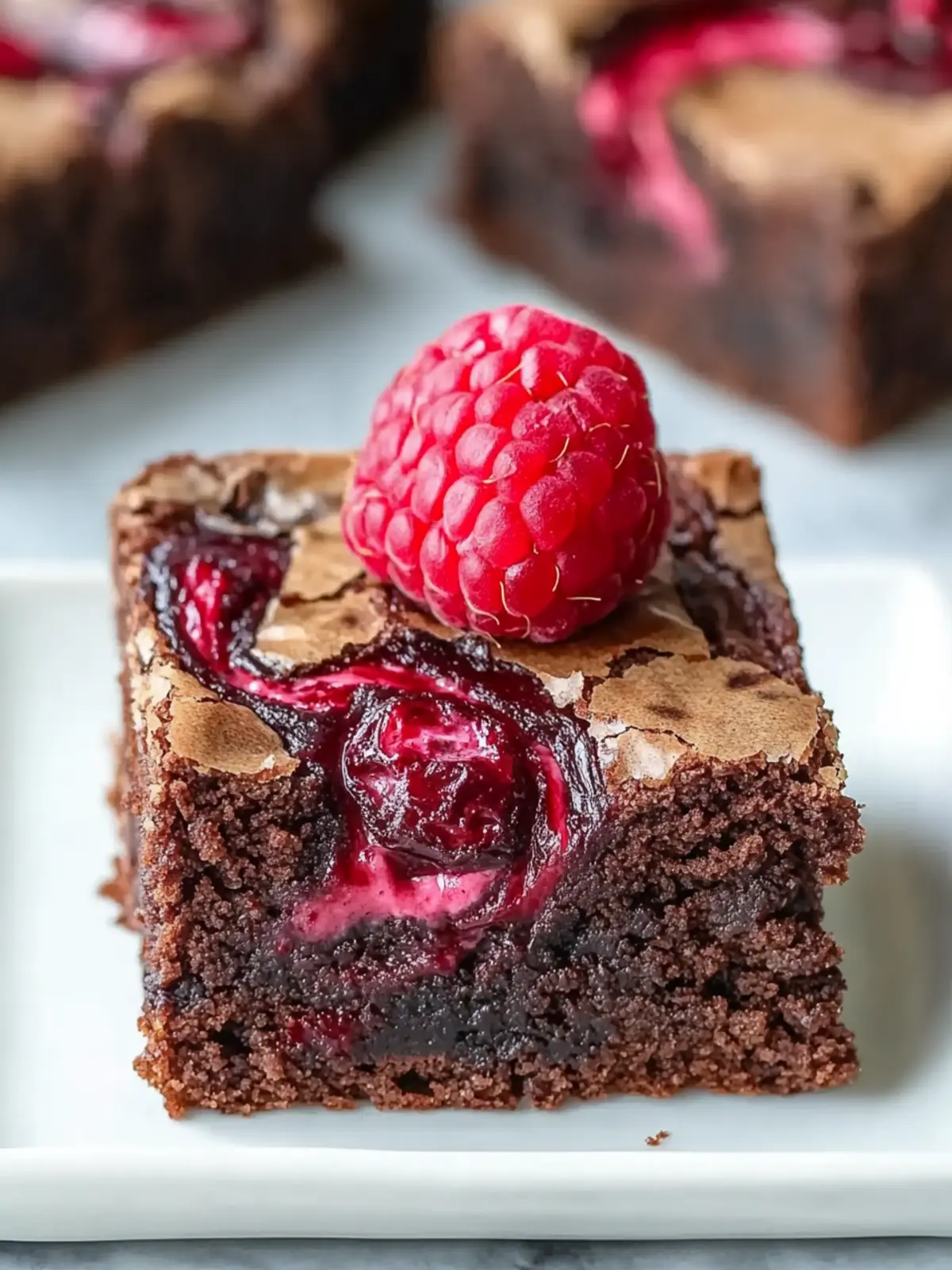 Decadent Raspberry Swirl Brownies for Ultimate Chocolate Lovers 4 Decadent Raspberry Swirl Brownies