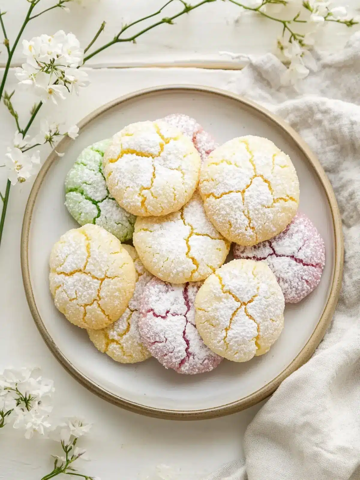 Chewy Springtime Crinkle Cookies for a Joyful Treat 4 Springtime Crinkle Cookies