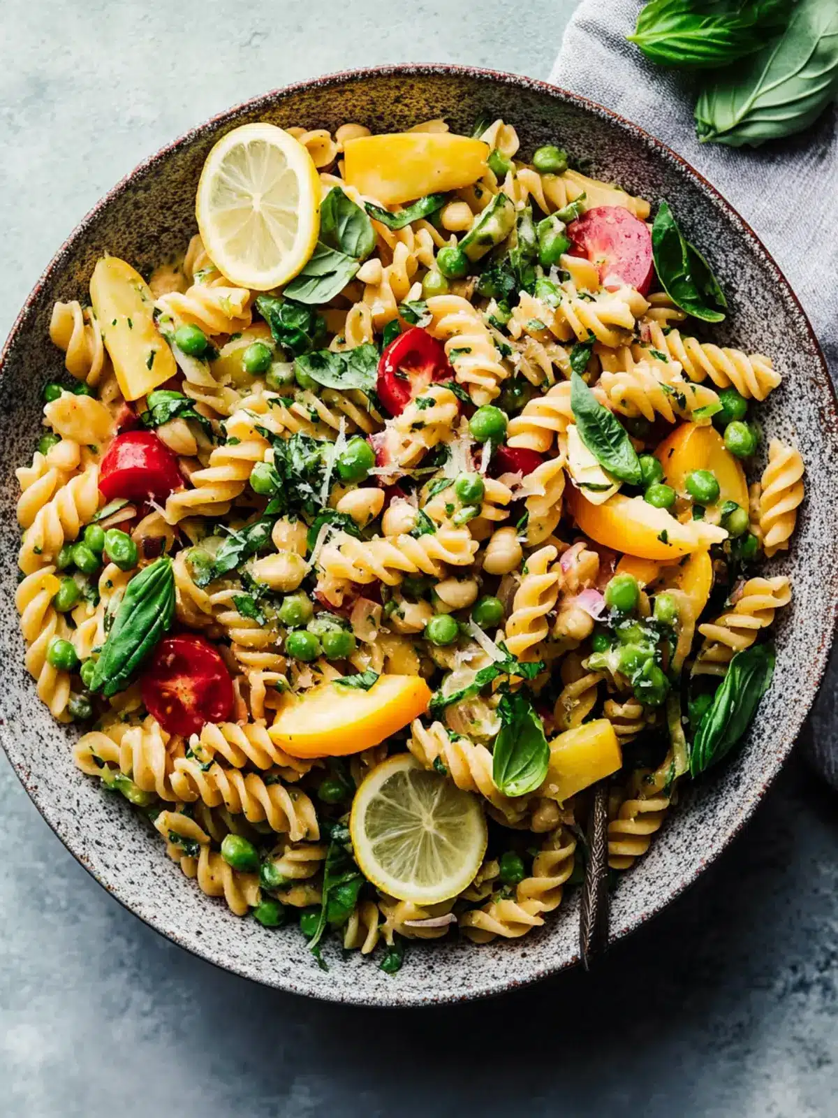 Lemony Spring Pasta Salad with Vegetables & Herbs Made Easy 2 Lemony Spring Pasta Salad with Vegetables & Herbs
