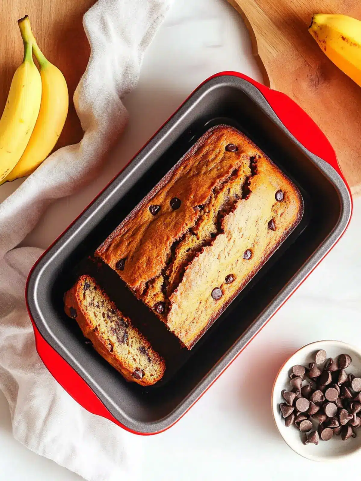 Decadent Chocolate Chip Banana Bread Recipe You'll Love 2 Chocolate Chip Banana Bread Recipe