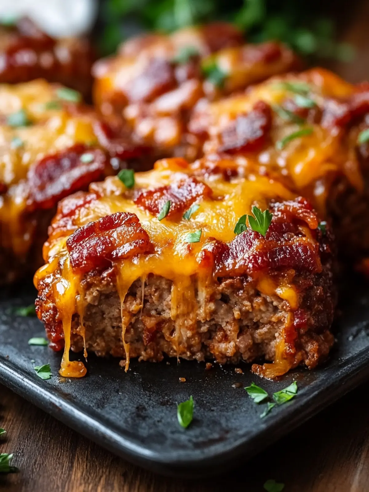Mini BBQ Bacon Cheddar Meatloaf for a Cozy Family Feast 2 Mini BBQ Bacon Cheddar Meatloaf